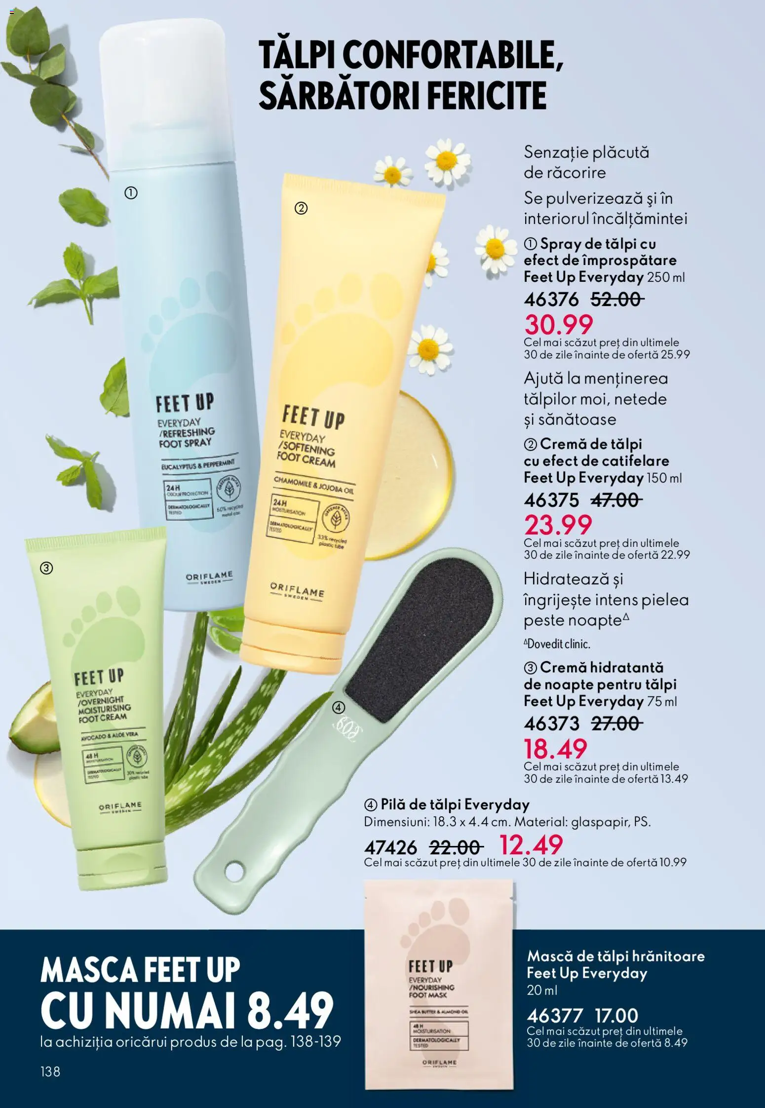 Catalog Oriflame 3 - 22 Decembrie 2025 | Pagina 138 | Produse: Pilă de tălpi, Cremă, Pește, Avocado