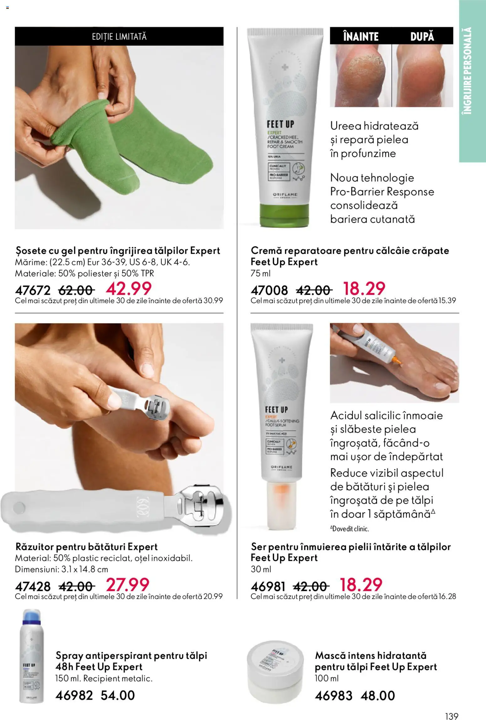Catalog Oriflame 3 - 22 Decembrie 2025 | Pagina 139 | Produse: Cremă, Antiperspirant, Șosete