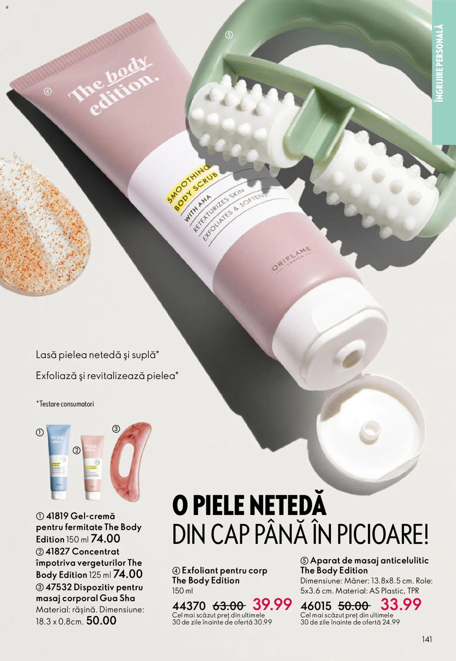 Catalog Oriflame 3 - 22 Decembrie 2025 | Pagina 141 | Produse: Exfoliant, Scrub, Body, Mâner