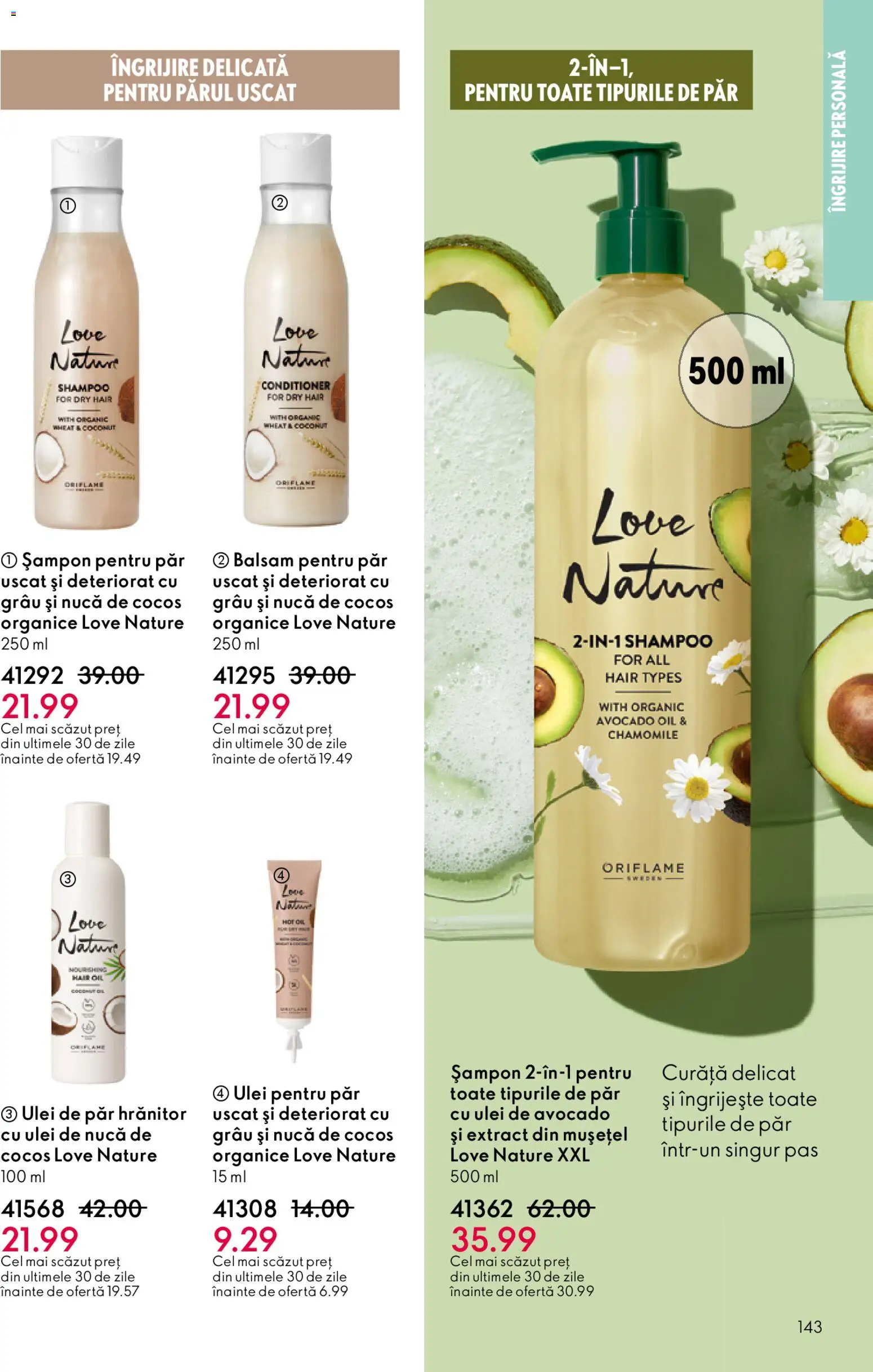Catalog Oriflame 3 - 22 Decembrie 2025 | Pagina 143 | Produse: Balsam, Ulei de păr, Ulei, Avocado