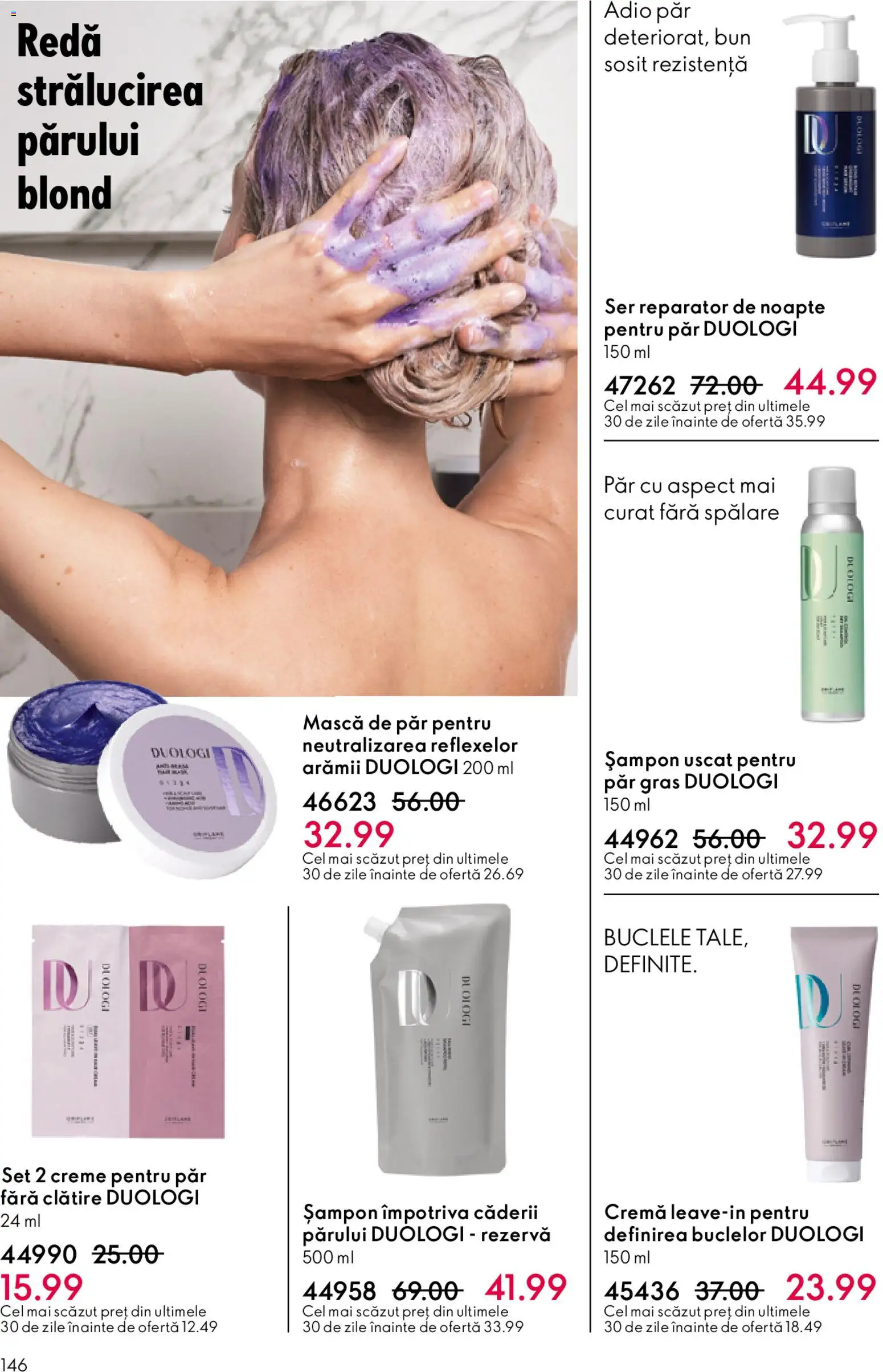 Catalog Oriflame 3 - 22 Decembrie 2025 | Pagina 146 | Produse: Șampon, Mască de păr, Cremă, Șampon uscat