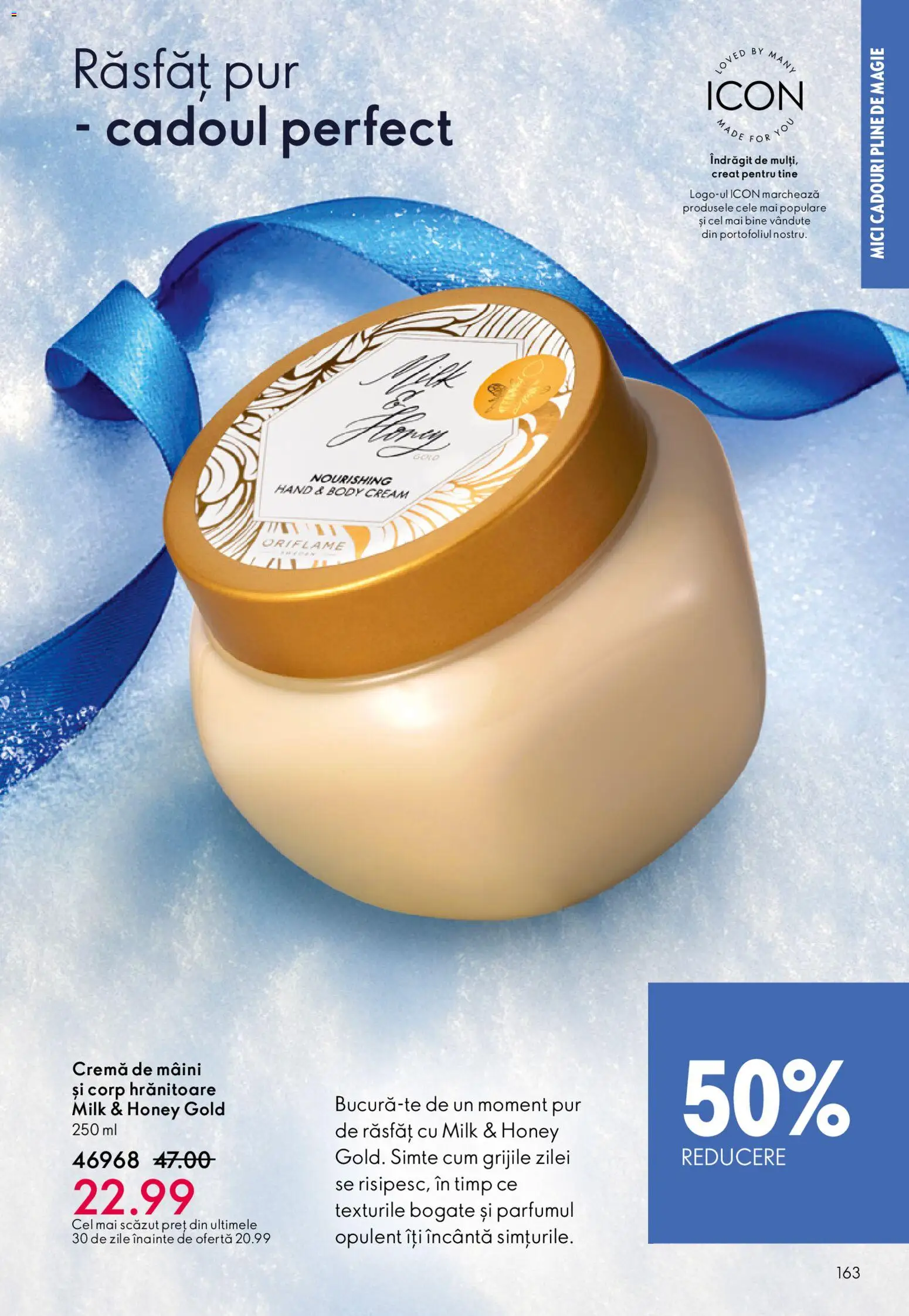 Catalog Oriflame 3 - 22 Decembrie 2025 | Pagina 163 | Produse: Body, Mici, Cremă, Cremă de mâini