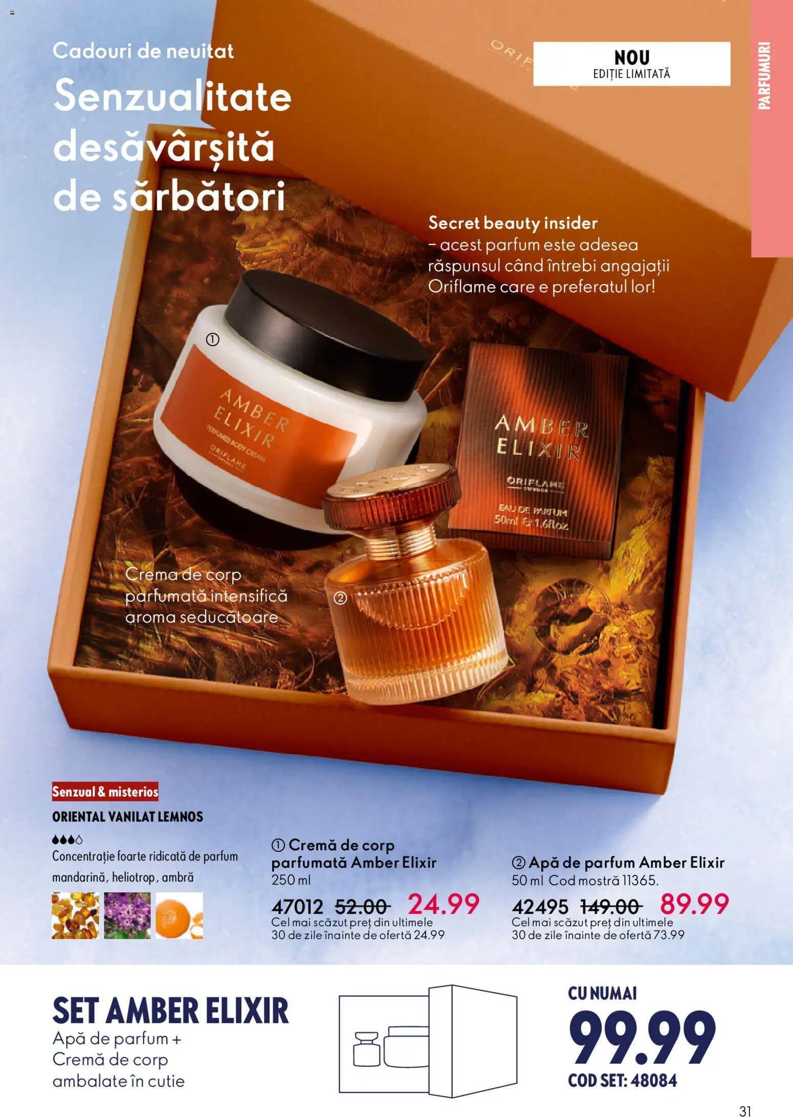 Catalog Oriflame 3 - 22 Decembrie 2025 | Pagina 31 | Produse: Apă de parfum, Body, Parfum, Cremă