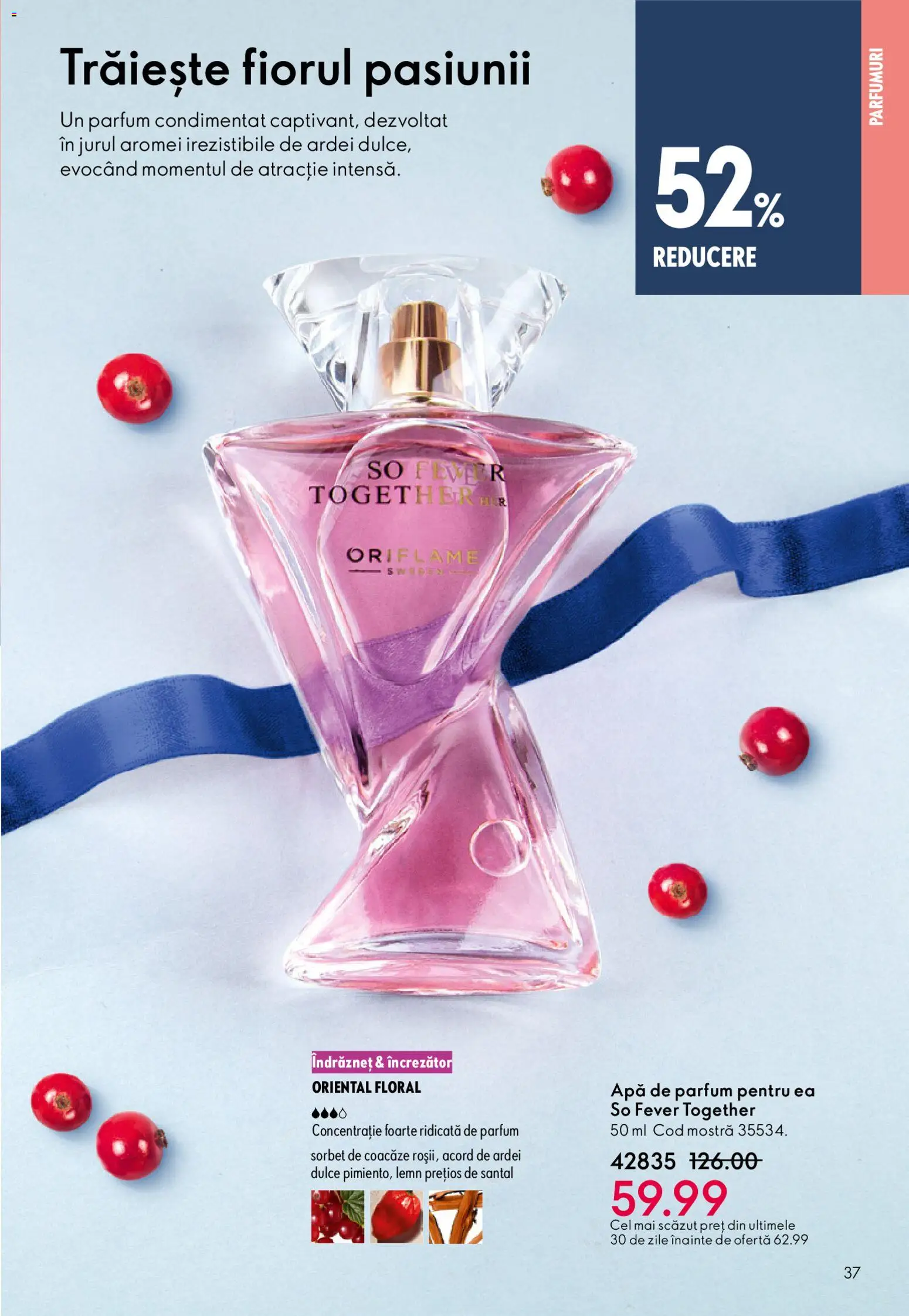 Catalog Oriflame 3 - 22 Decembrie 2025 | Pagina 37 | Produse: Apă de parfum, Parfum, Ardei, Apă