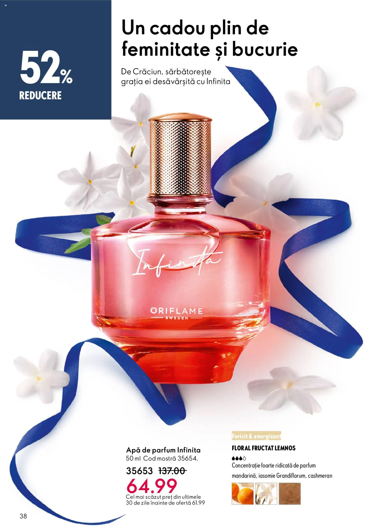 Catalog Oriflame 3 - 22 Decembrie 2025 | Pagina 38 | Produse: Apă de parfum, Parfum, Apă