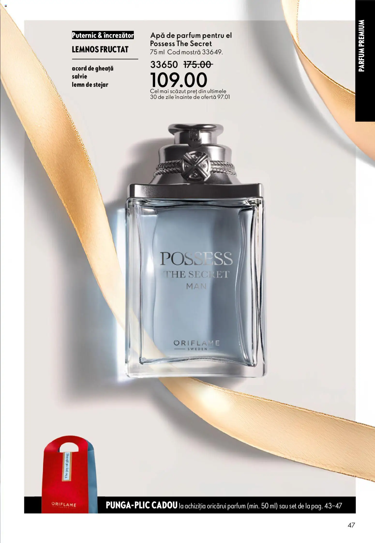 Catalog Oriflame 3 - 22 Decembrie 2025 | Pagina 47 | Produse: Apă de parfum, Parfum, Apă