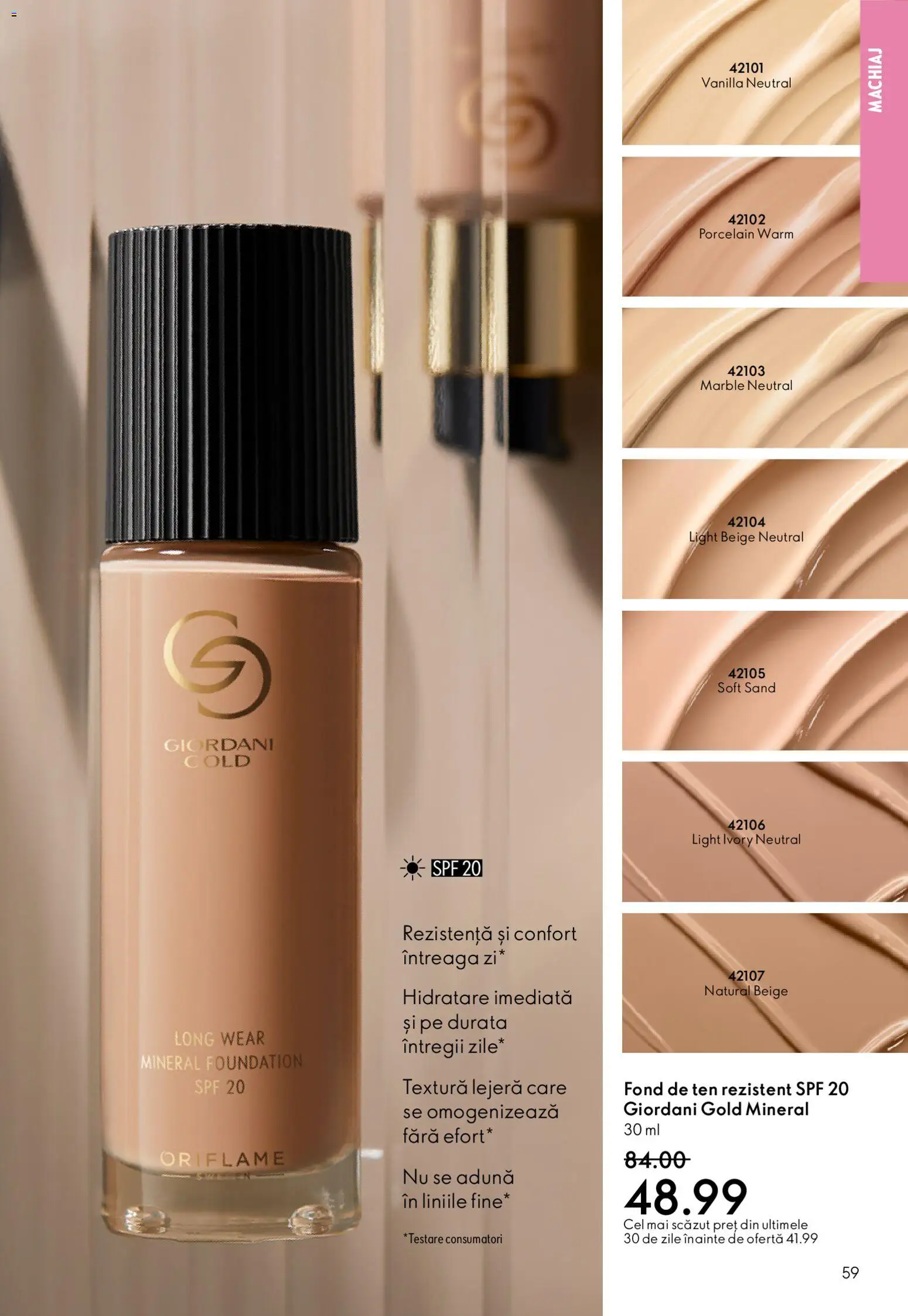 Catalog Oriflame 3 - 22 Decembrie 2025 | Pagina 59 | Produse: Fond de ten, Machiaj