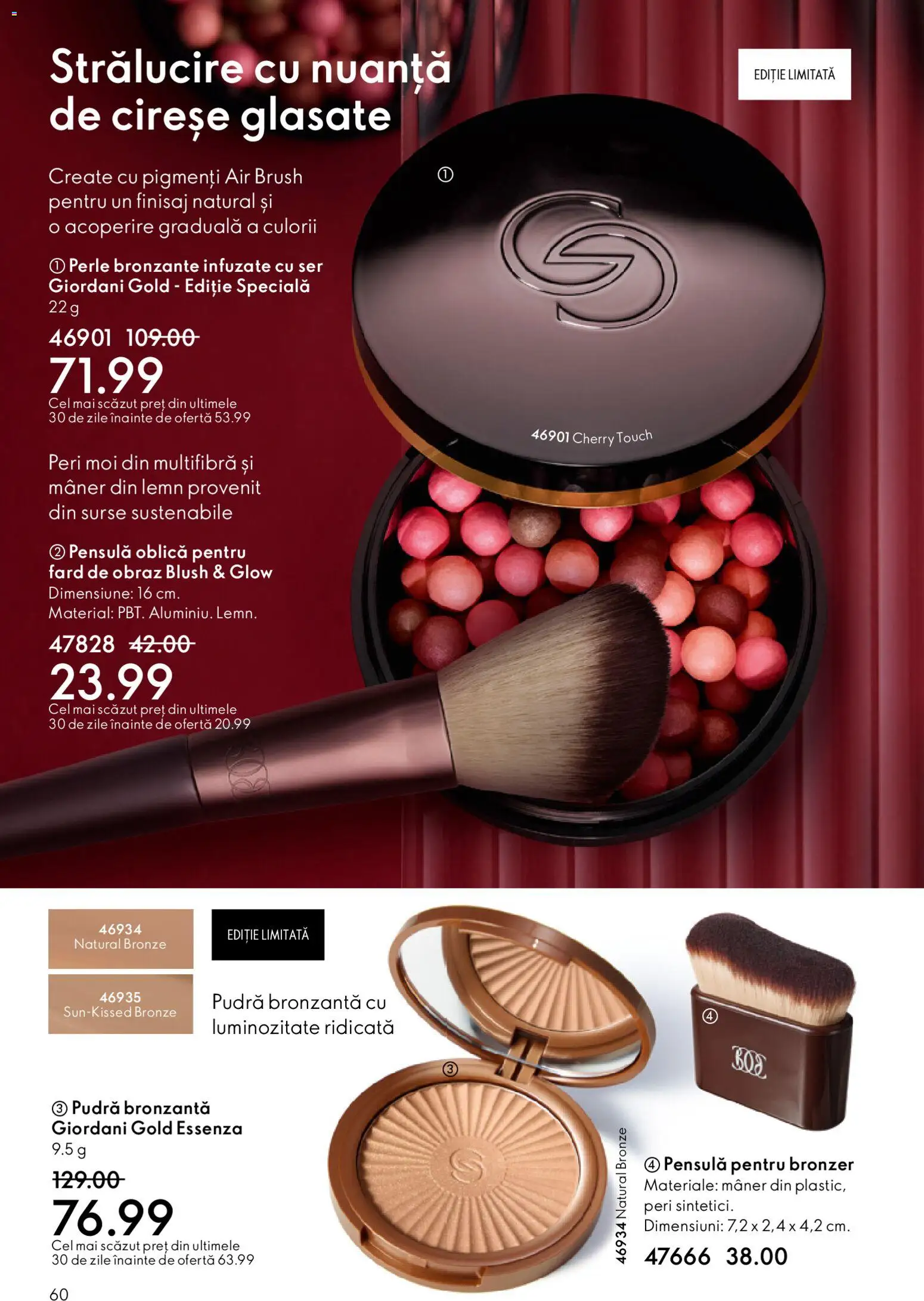 Catalog Oriflame 3 - 22 Decembrie 2025 | Pagina 60 | Produse: Perle bronzante, Akrilik boya, Mâner, Bronzer