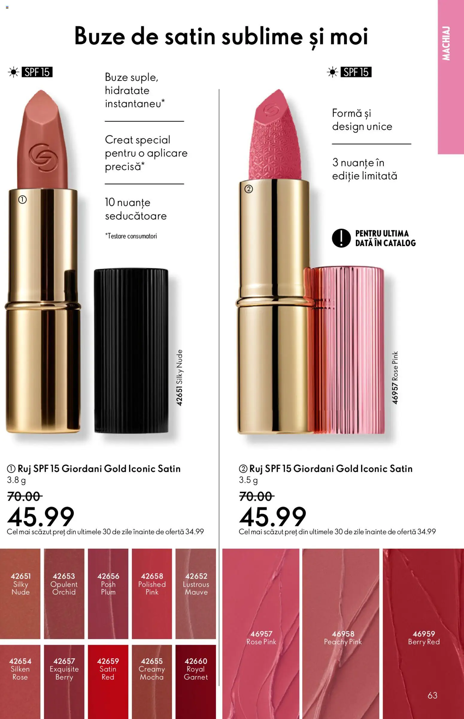 Catalog Oriflame 3 - 22 Decembrie 2025 | Pagina 63 | Produse: Machiaj, Ruj