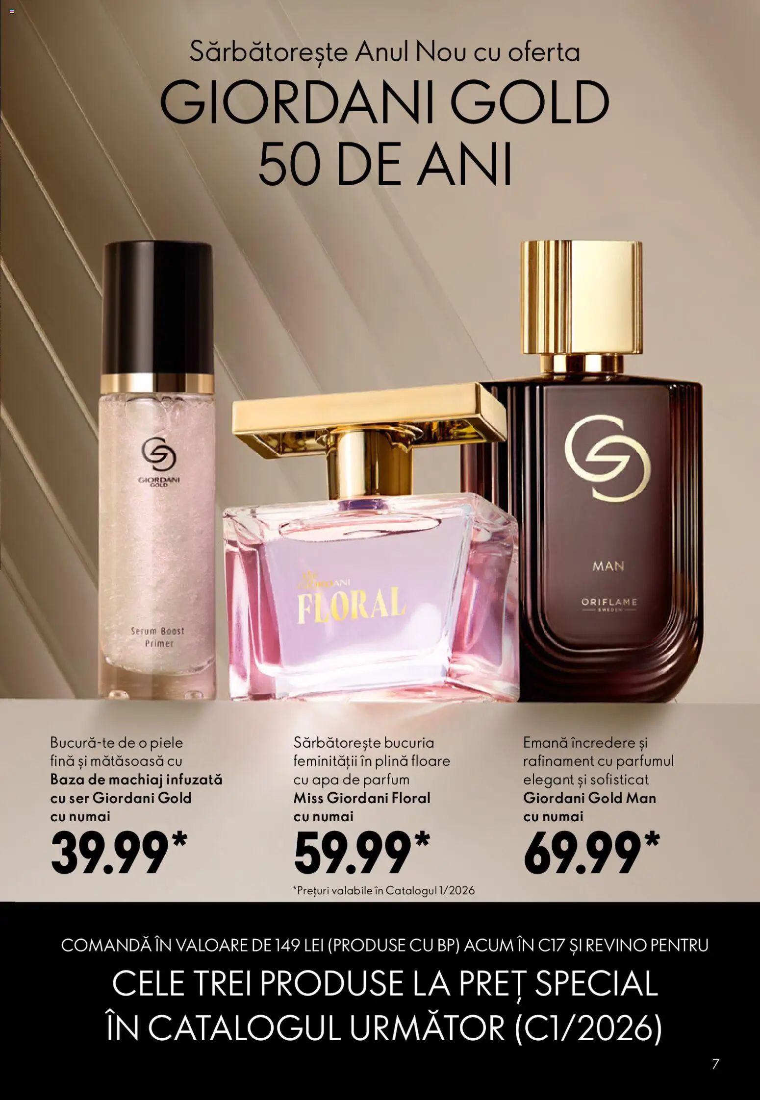 Catalog Oriflame 3 - 22 Decembrie 2025 | Pagina 7 | Produse: Apă de parfum, Serum, Machiaj, Apă