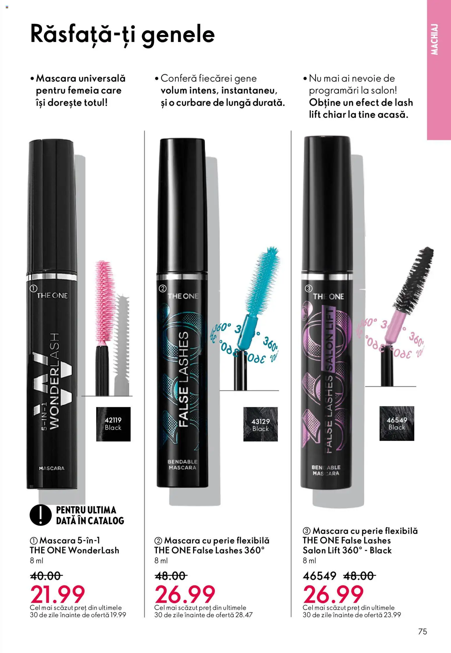 Catalog Oriflame 3 - 22 Decembrie 2025 | Pagina 75 | Produse: Machiaj, Perie, Mascara