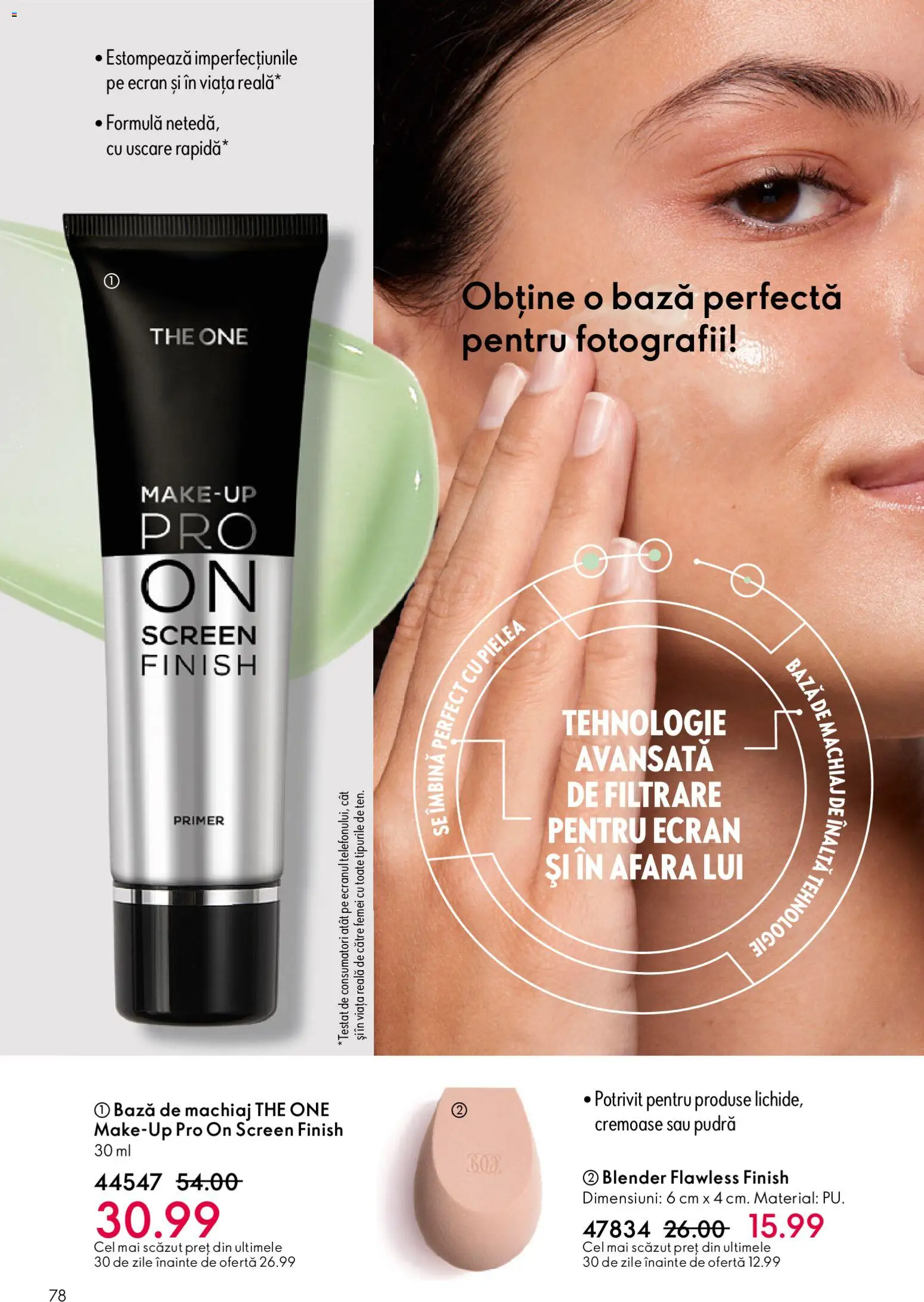 Catalog Oriflame 3 - 22 Decembrie 2025 | Pagina 78 | Produse: Bază de machiaj, Blender, Machiaj, Pudră