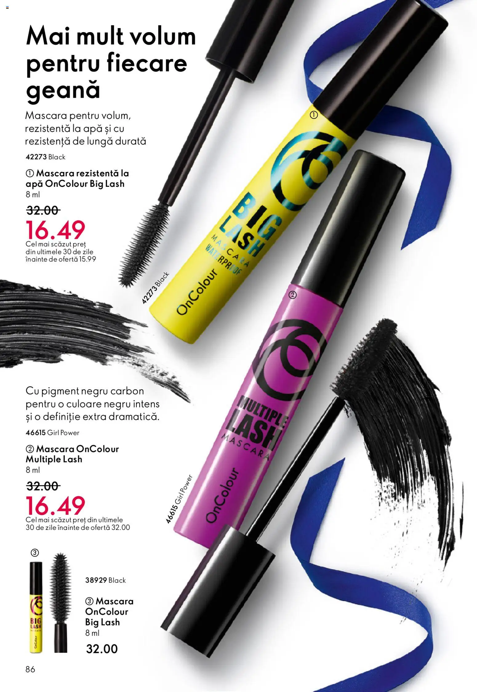 Catalog Oriflame 3 - 22 Decembrie 2025 | Pagina 86 | Produse: Mascara, Apă