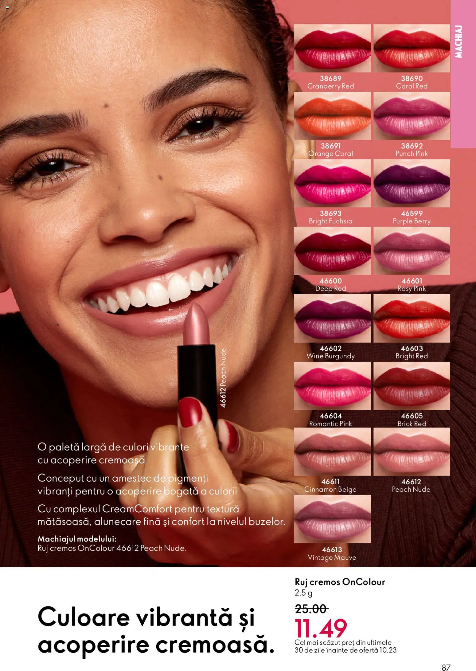 Catalog Oriflame 3 - 22 Decembrie 2025 | Pagina 87 | Produse: Machiaj, Ruj