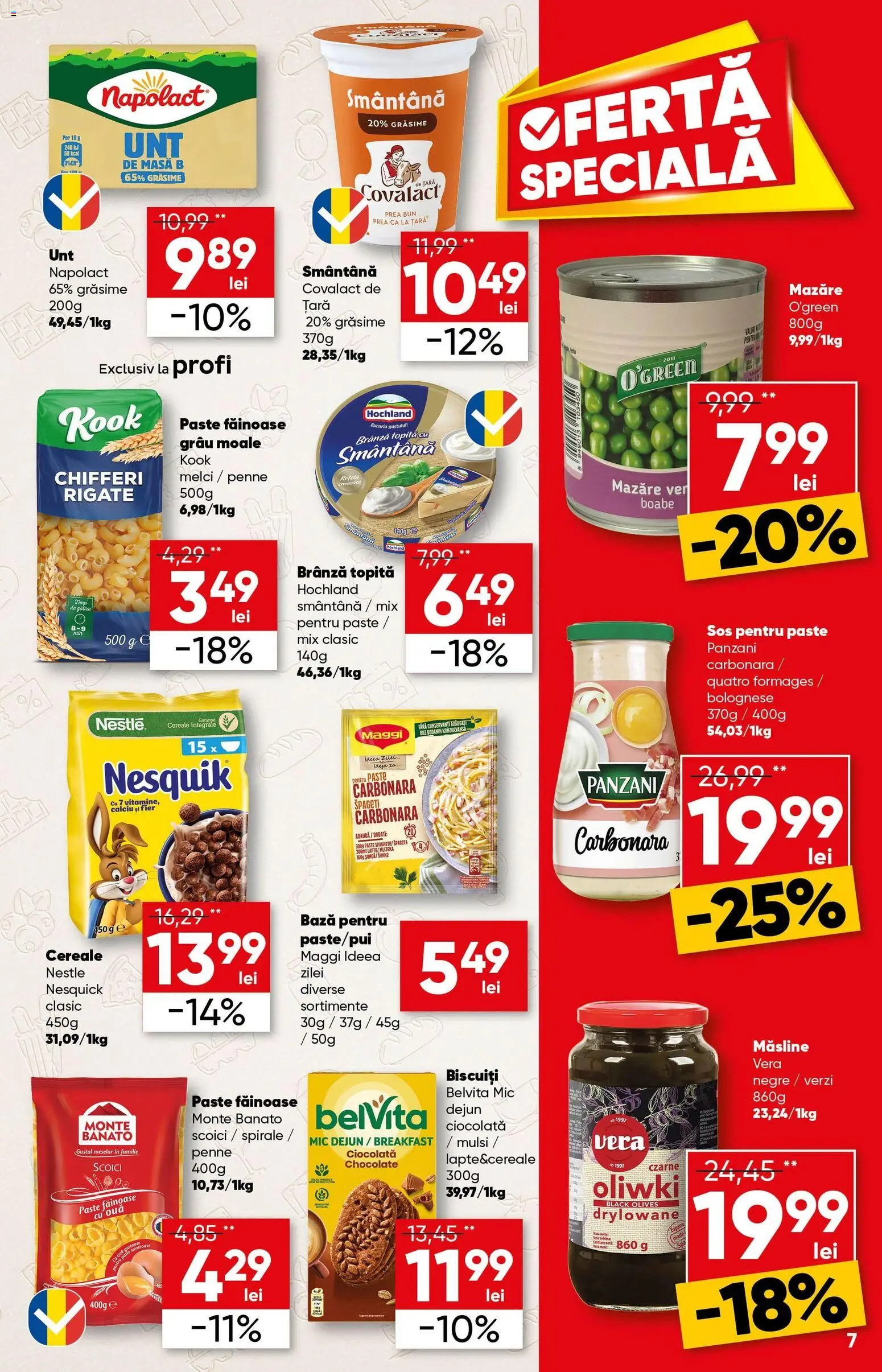 Catalog Profi 12 - 24 Noiembrie 2025 | Pagina 7 | Produse: Mazăre, Masă, Smântână, Sos