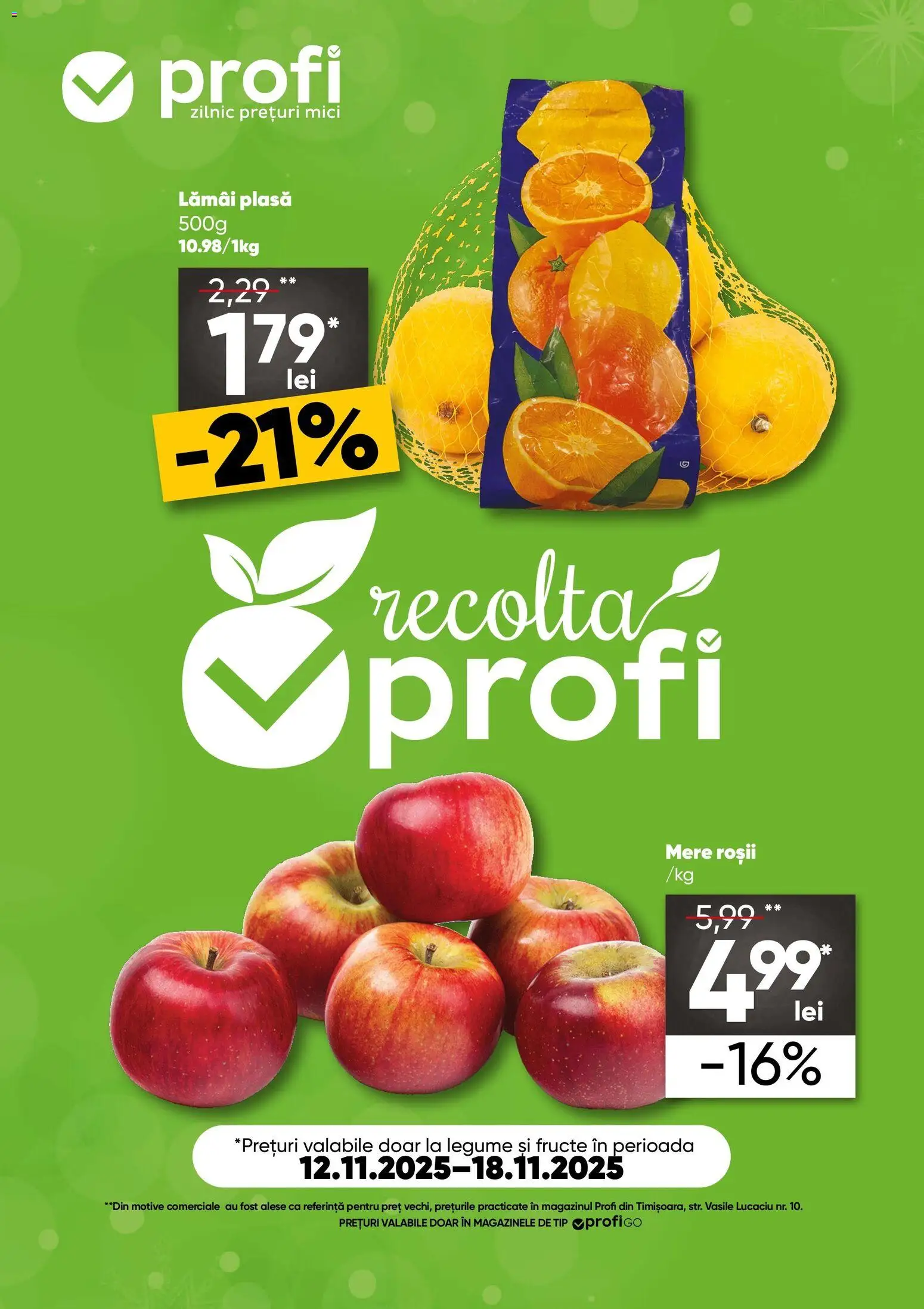 Catalog Profi 12 - 17 Noiembrie 2025 | Pagina 1 | Produse: Mici, Roșii, Legume, Fructe