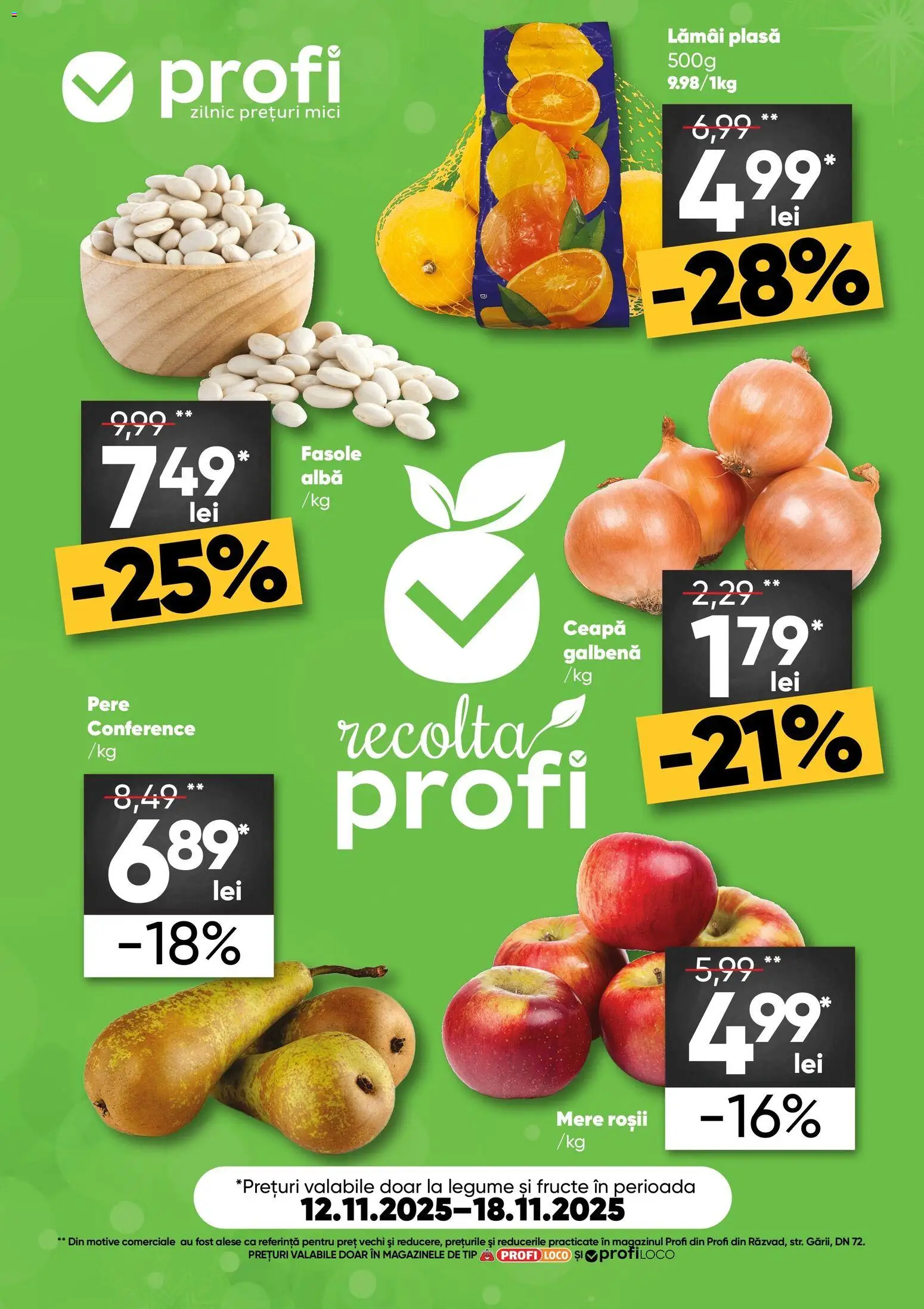 Catalog Profi 12 - 17 Noiembrie 2025 | Pagina 1 | Produse: Mici, Mere, Roșii, Ceapă
