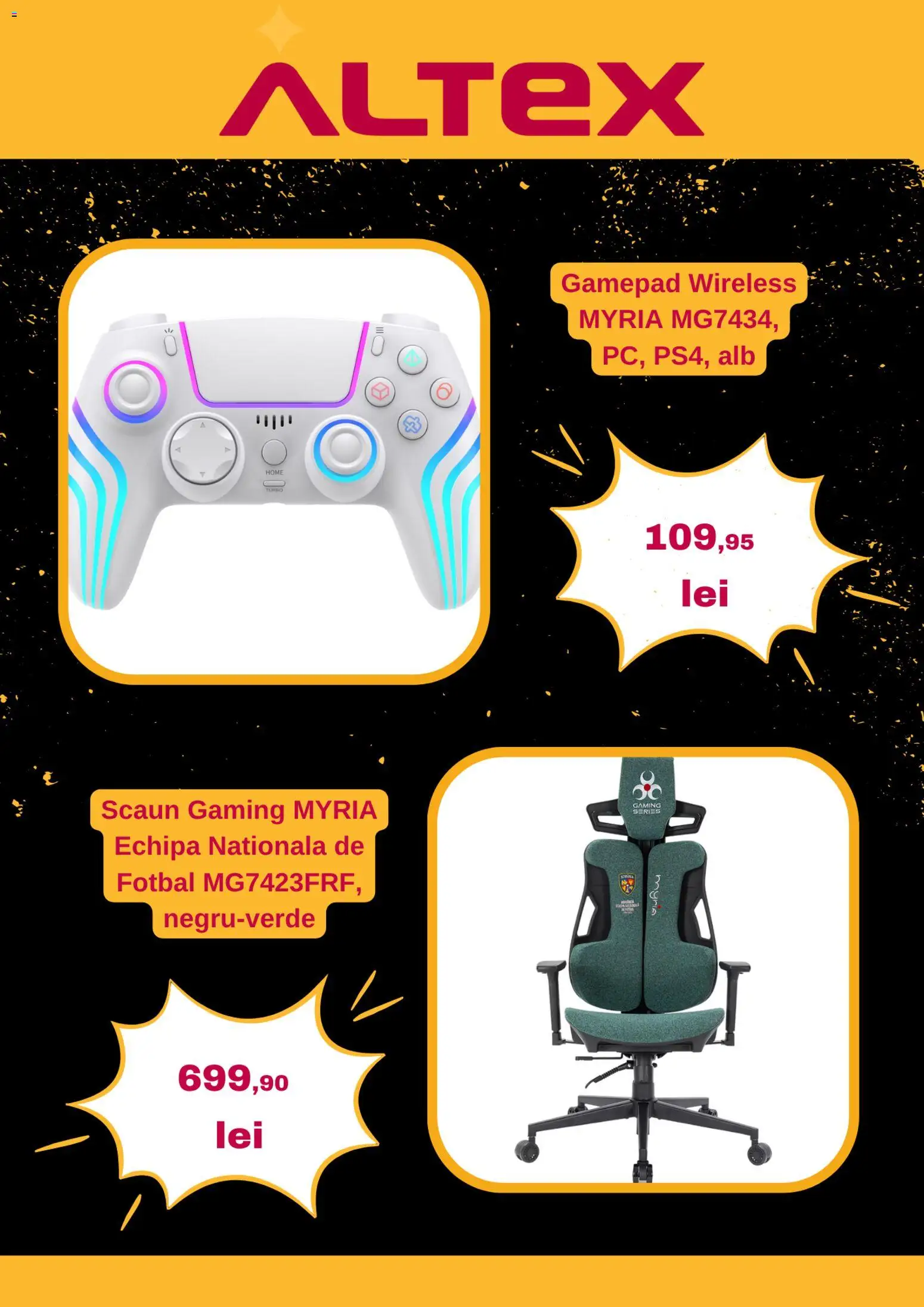 Catalog Altex 13 - 18 Noiembrie 2025 | Pagina 4 | Produse: Scaun gaming, Scaun