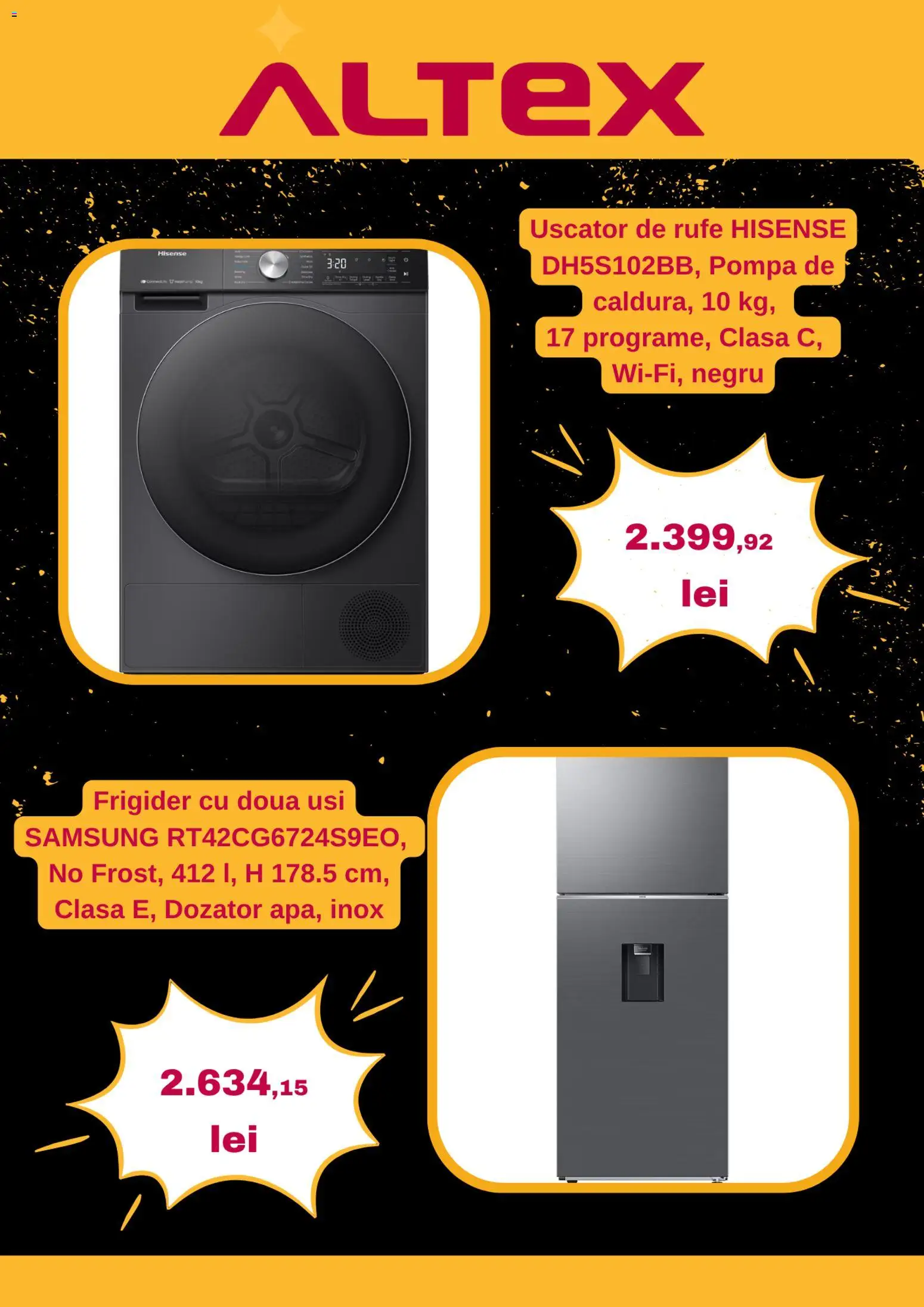 Catalog Altex 13 - 18 Noiembrie 2025 | Pagina 6 | Produse: Frigider, Uscător