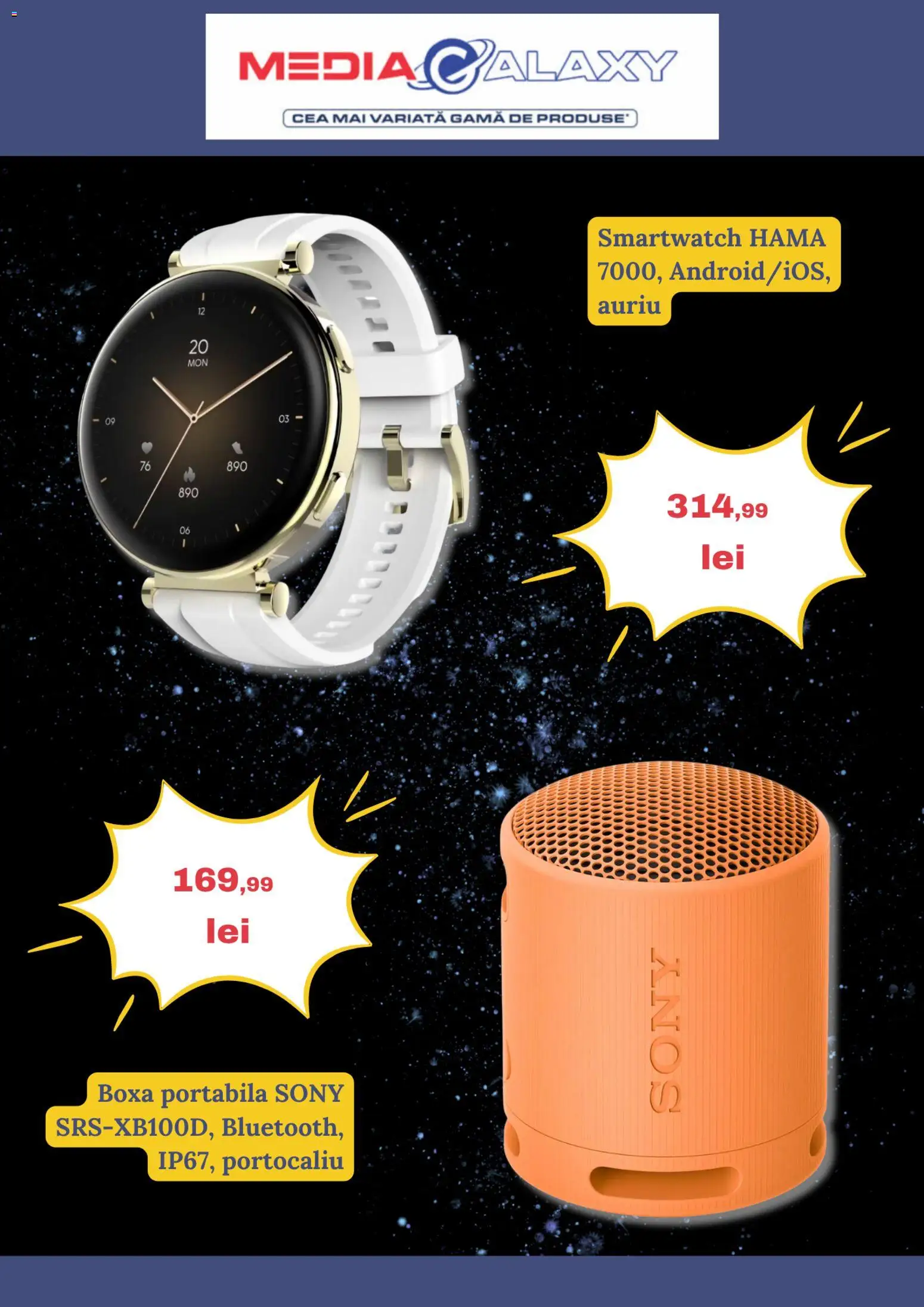 Catalog Media Galaxy 13 - 18 Noiembrie 2025 | Pagina 2 | Produse: Smartwatch, Boxă portabilă