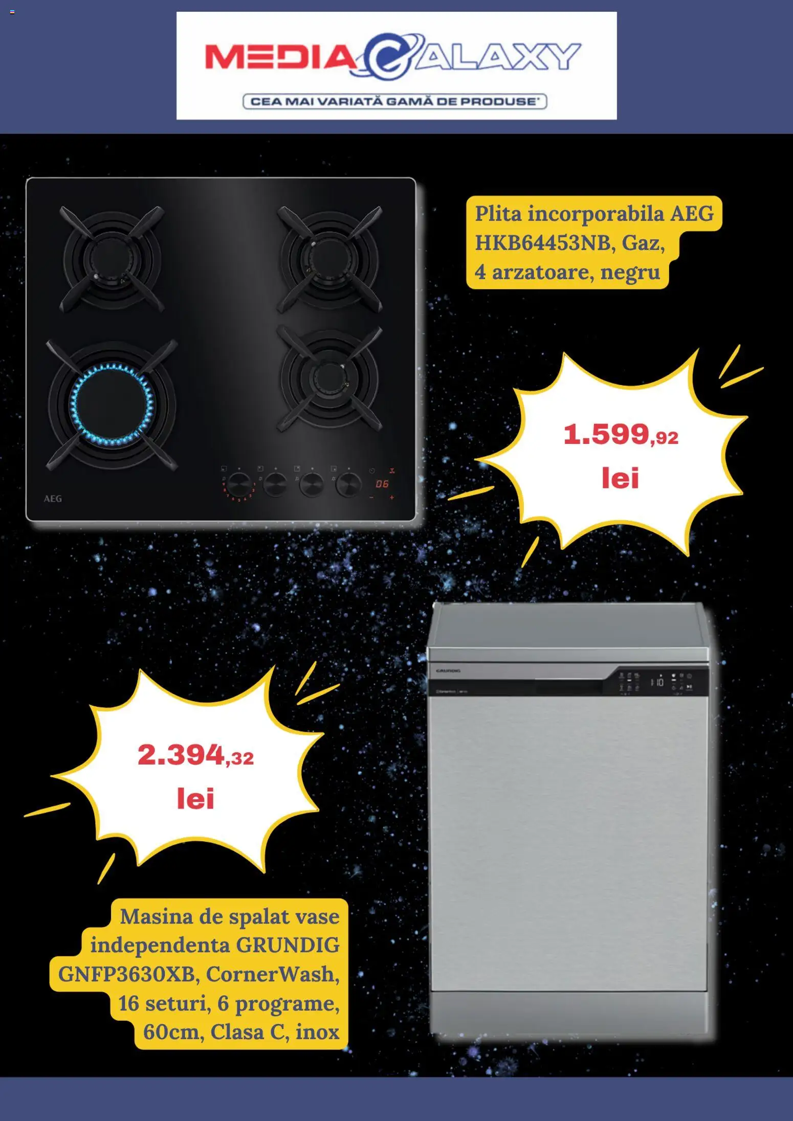 Catalog Media Galaxy 13 - 18 Noiembrie 2025 | Pagina 6 | Produse: Mașină De Spălat, Plită, Mașină De Spălat Vase
