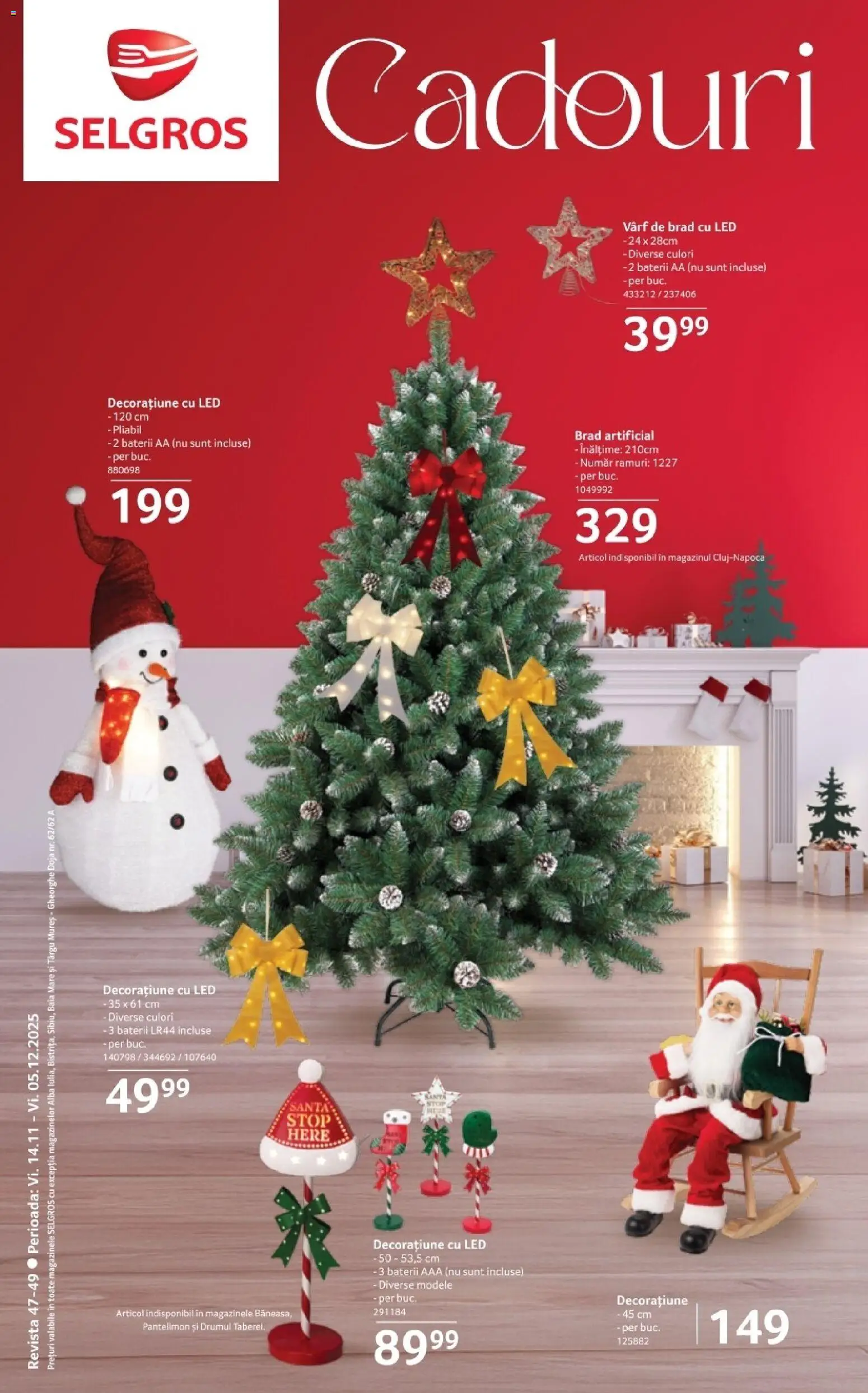 Catalog Selgros 14 Noiembrie - 4 Decembrie 2025 | Pagina 1 | Produse: Babak, Baterii