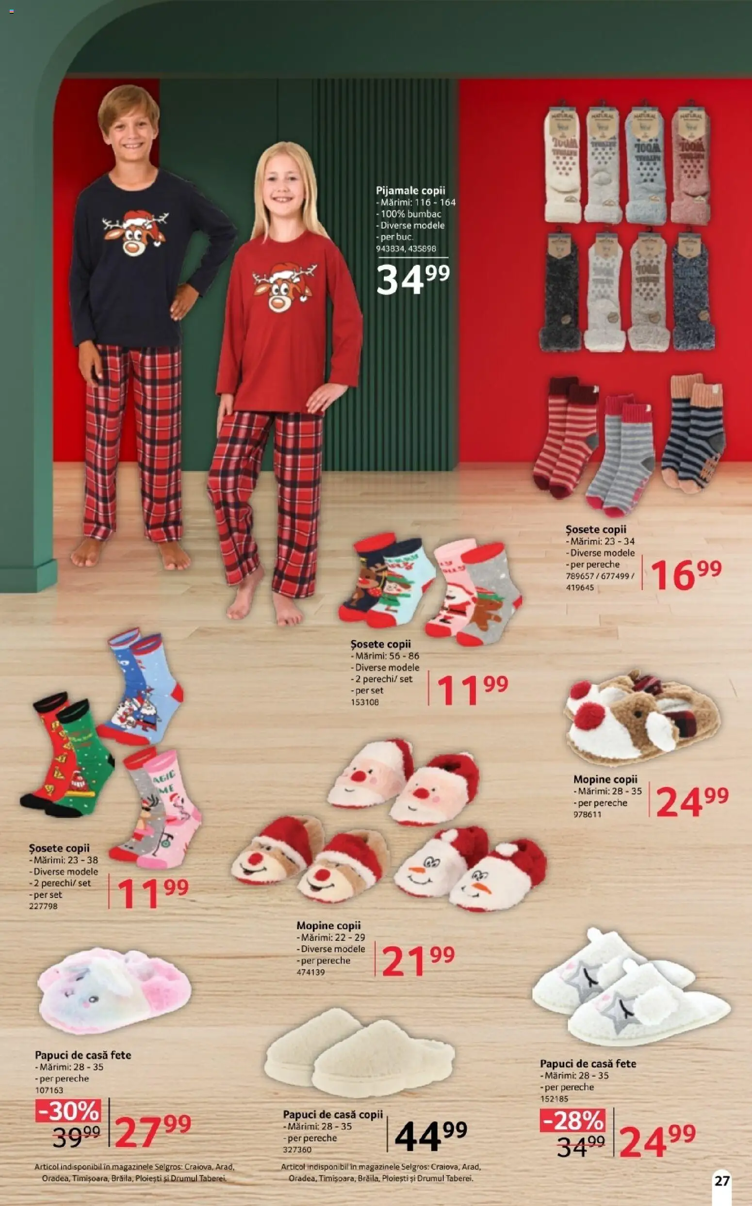 Catalog Selgros 14 Noiembrie - 4 Decembrie 2025 | Pagina 27 | Produse: Șosete, Pijamale, Papuci