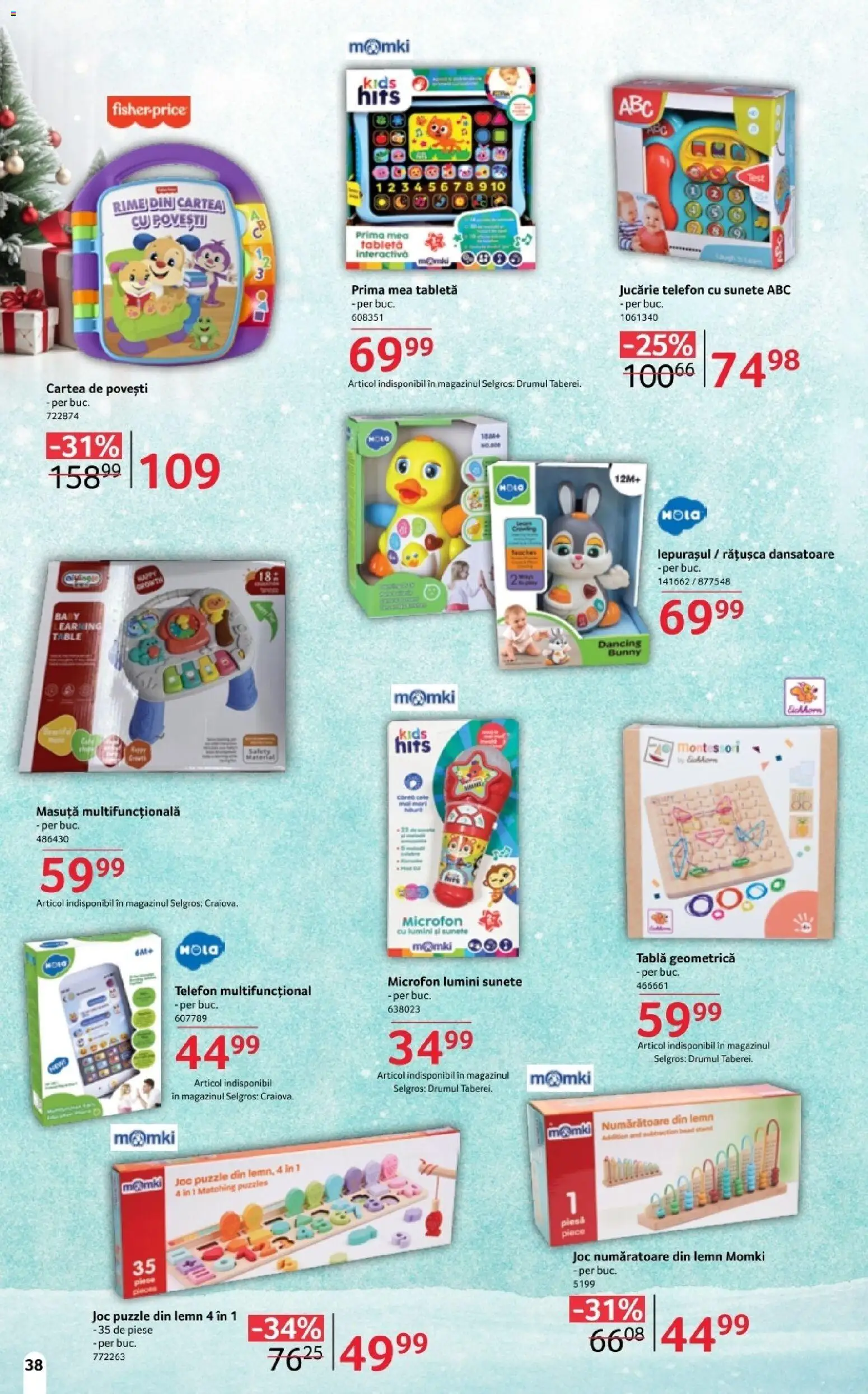 Catalog Selgros 14 Noiembrie - 4 Decembrie 2025 | Pagina 38 | Produse: Telefon, Joc, Microfon, Tablă