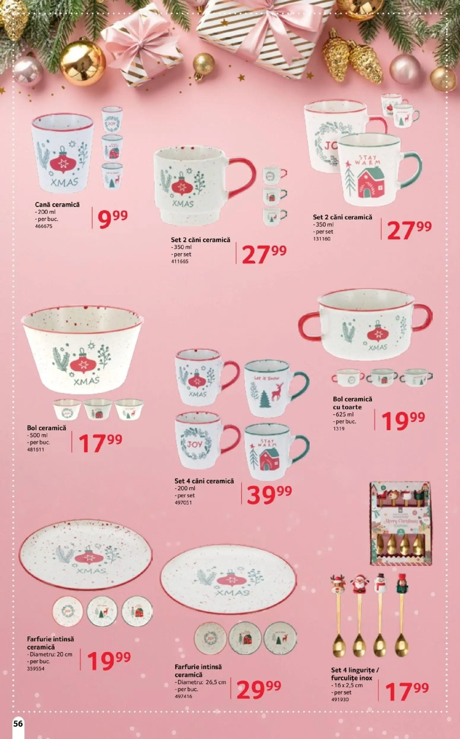 Catalog Selgros 14 Noiembrie - 4 Decembrie 2025 | Pagina 56 | Produse: Pc, Bol, Farfurie