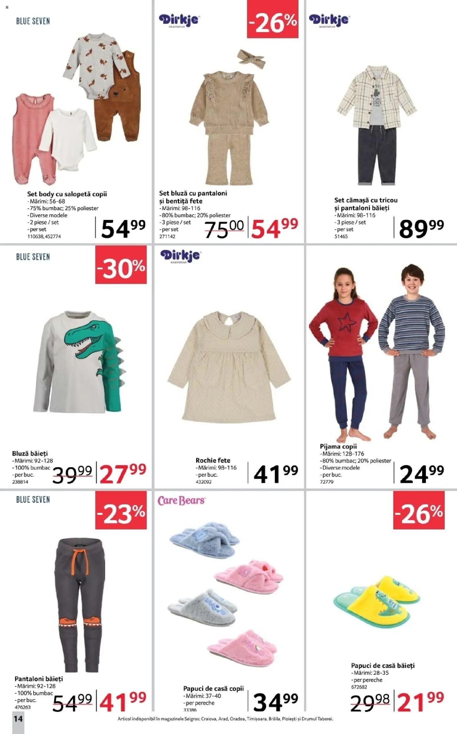Catalog Selgros 14 - 26 Noiembrie 2025 | Pagina 14 | Produse: Tricou, Pantaloni, Salopetă, Papuci