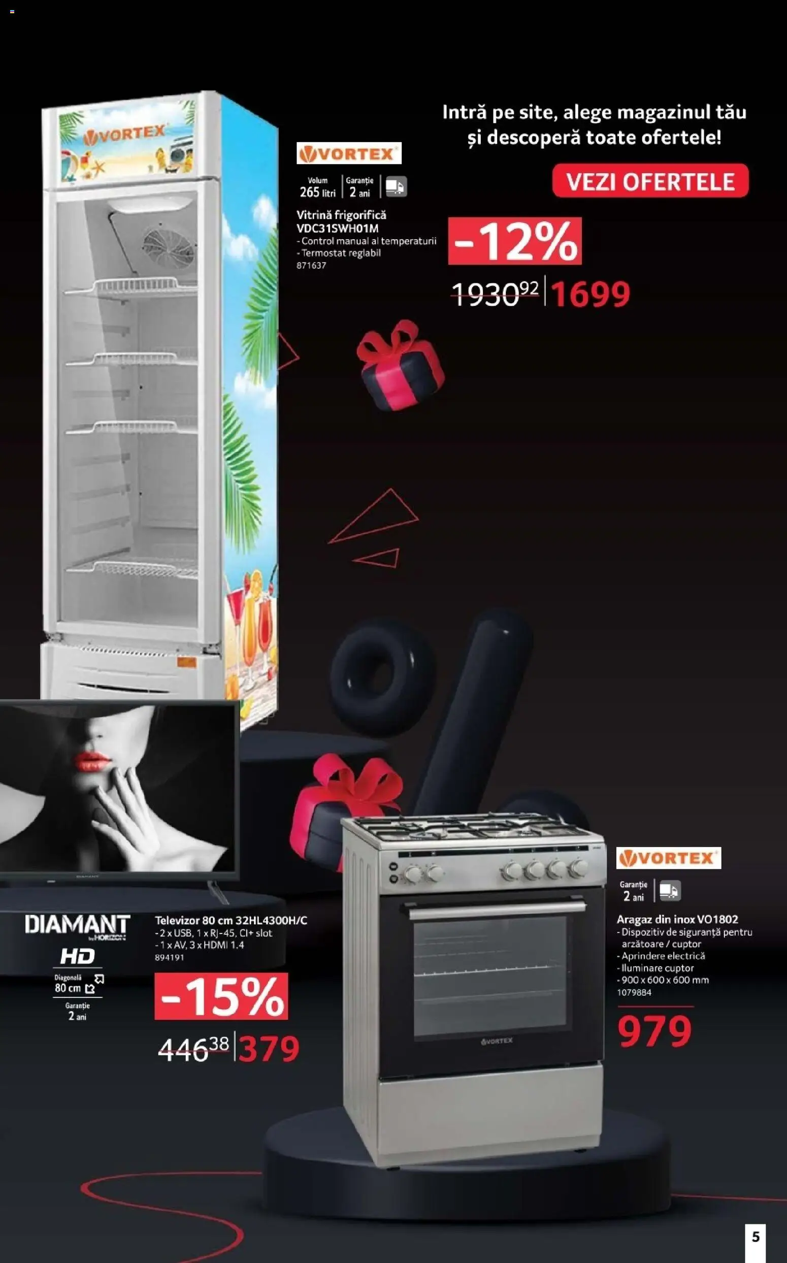 Catalog Selgros 14 - 26 Noiembrie 2025 | Pagina 5 | Produse: Televizor, Cuptor, Aragaz, Vitrină