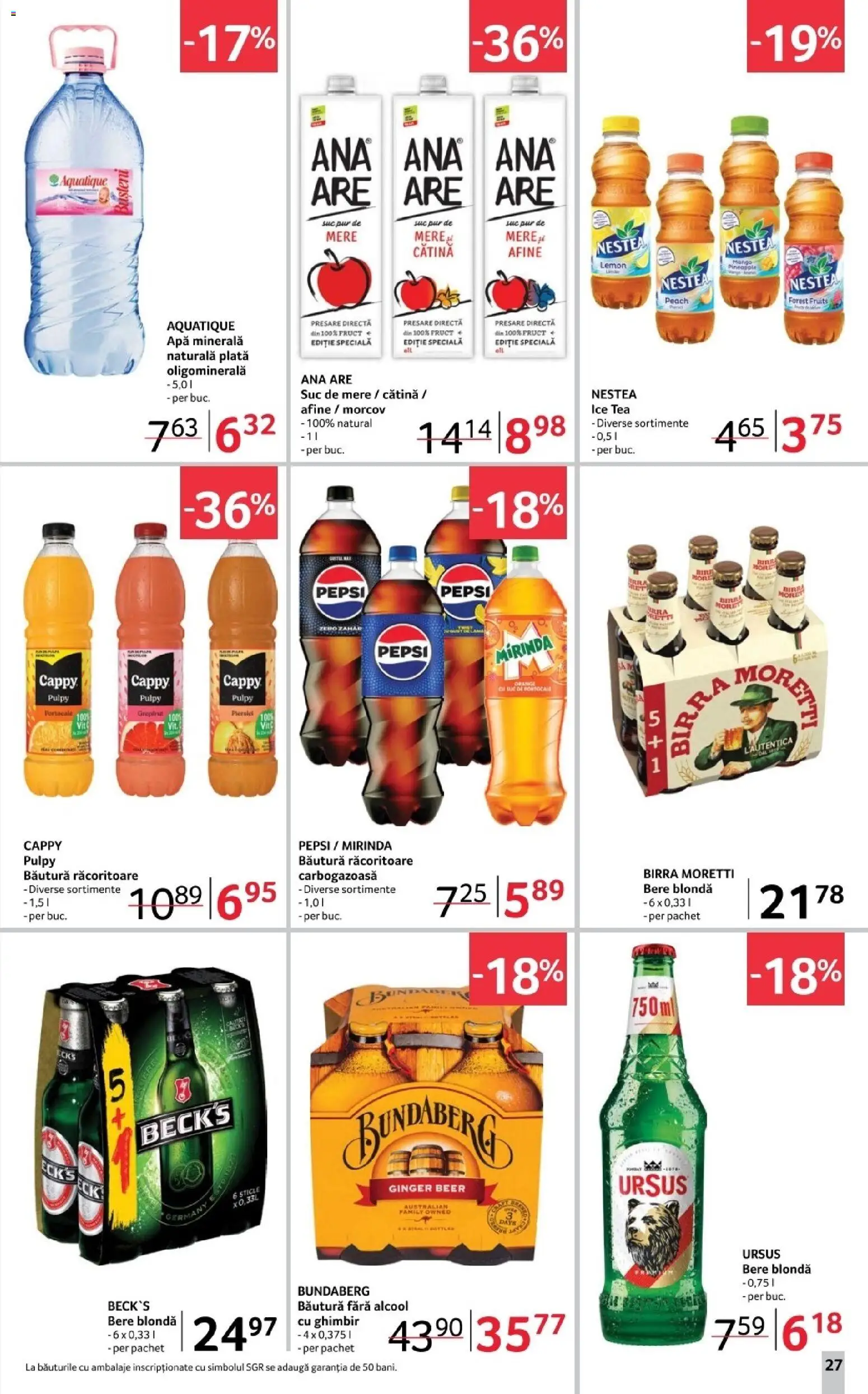 Catalog Selgros 14 - 26 Noiembrie 2025 | Pagina 27 | Produse: Yazı tahtası kalemi, Suc, Apă, Mango