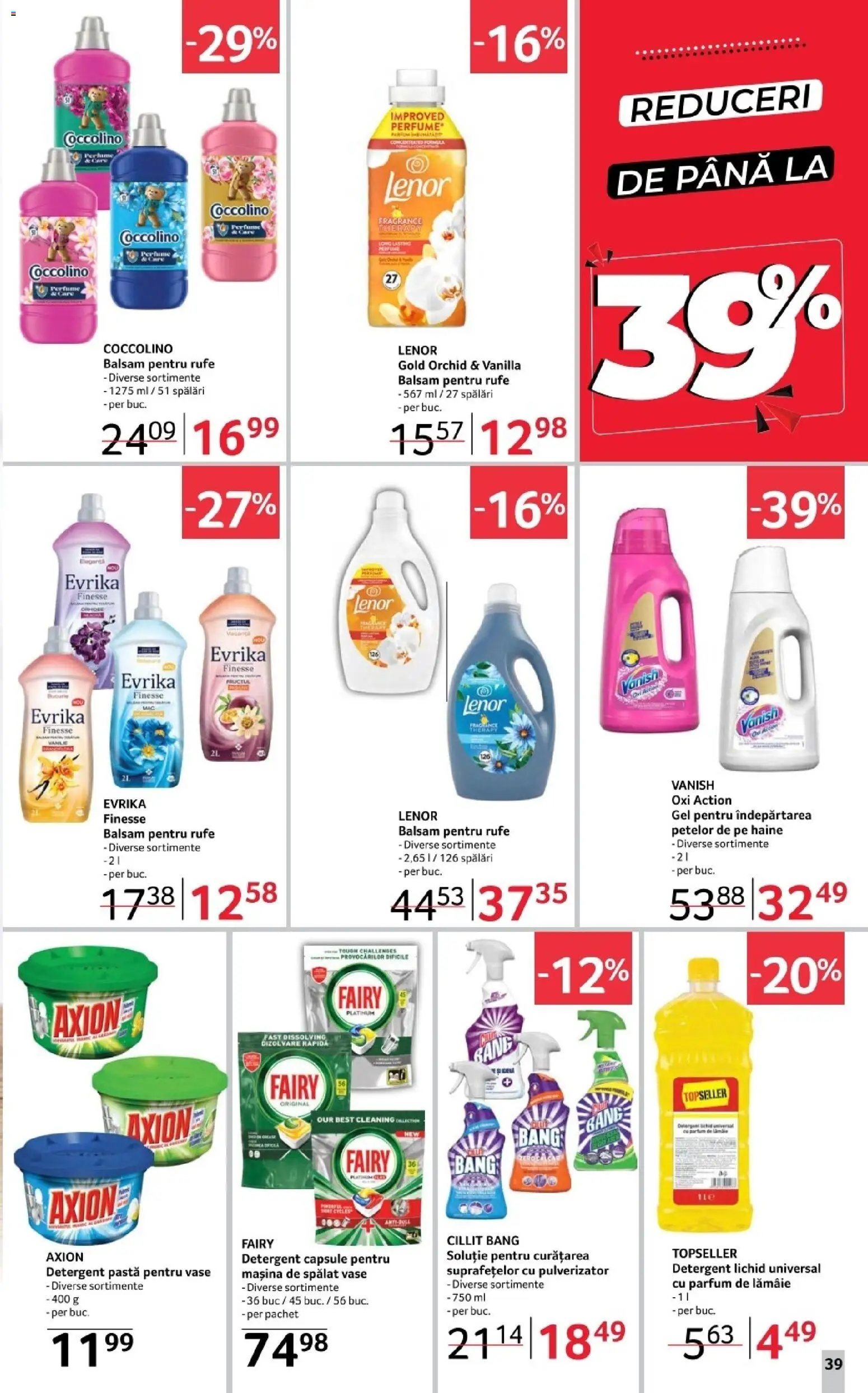 Catalog Selgros 14 - 26 Noiembrie 2025 | Pagina 39 | Produse: Mașină De Spălat, Yorgan, Detergent, Lămâie
