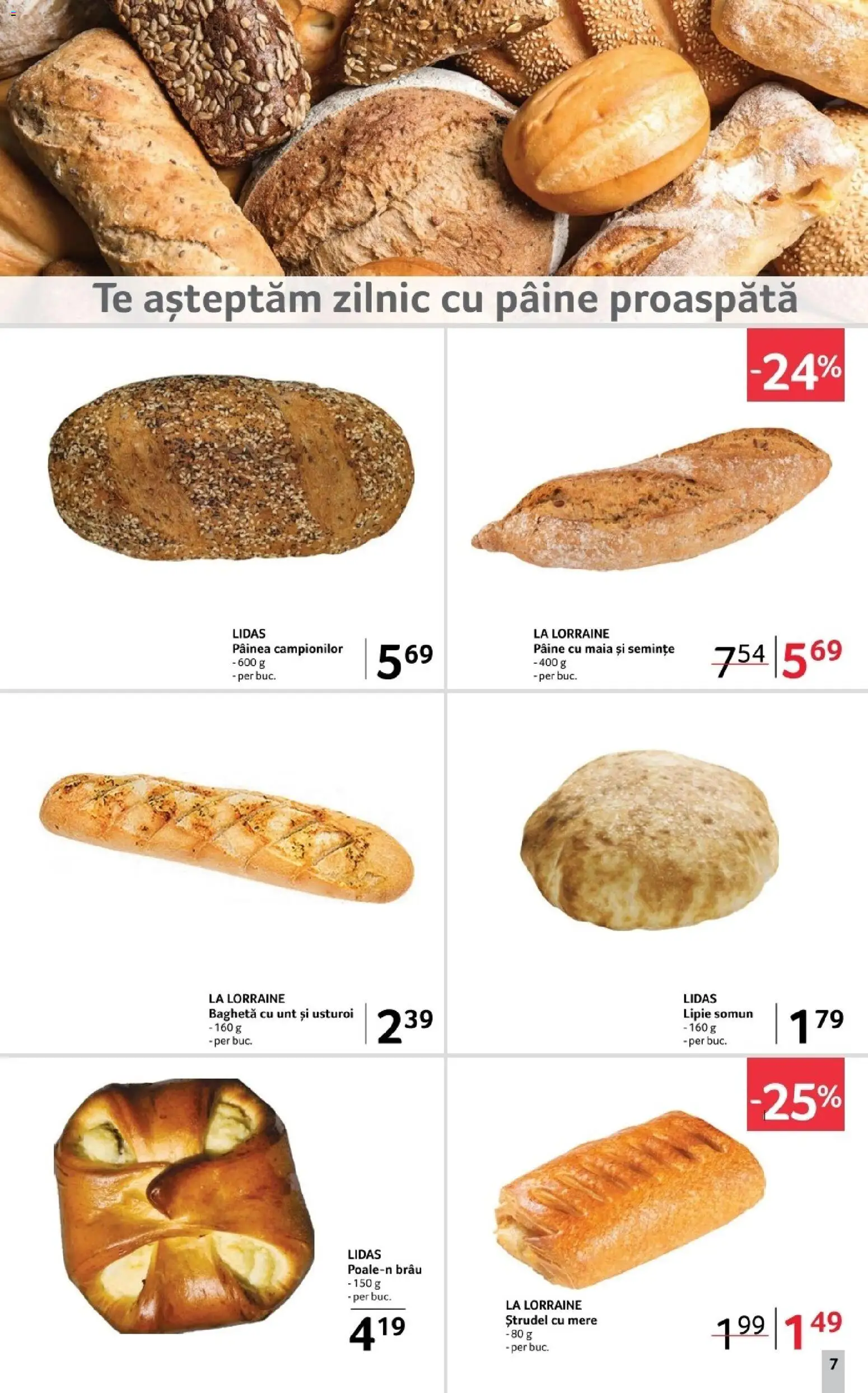 Catalog Selgros 14 - 26 Noiembrie 2025 | Pagina 7 | Produse: Ștrudel, Pâine, Mere, Usturoi