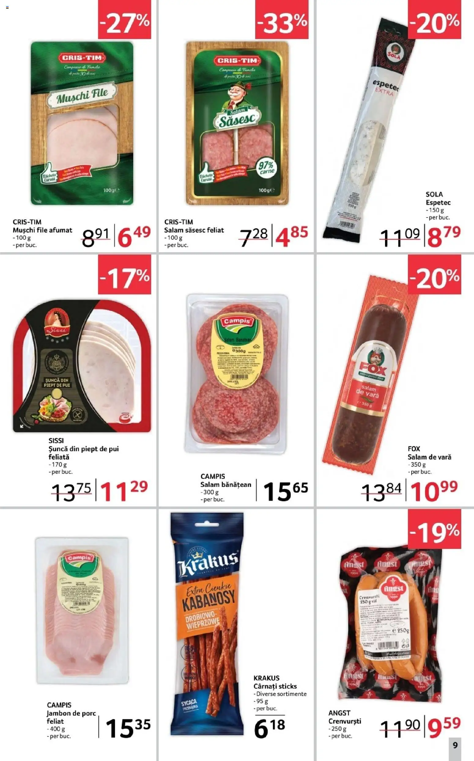 Catalog Selgros 14 - 26 Noiembrie 2025 | Pagina 9 | Produse: Hacıyatmaz Kedi Oyuncağı, Crenvurști, Șuncă, Cârnați