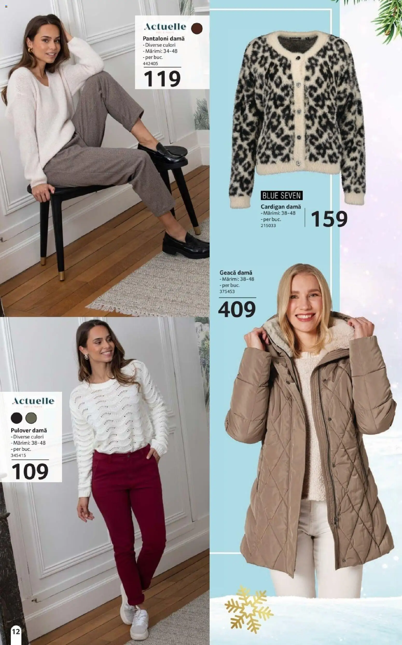 Catalog Selgros 14 Noiembrie - 10 Decembrie 2025 | Pagina 12 | Produse: Cardigan, Pulover, Geacă, Pantaloni