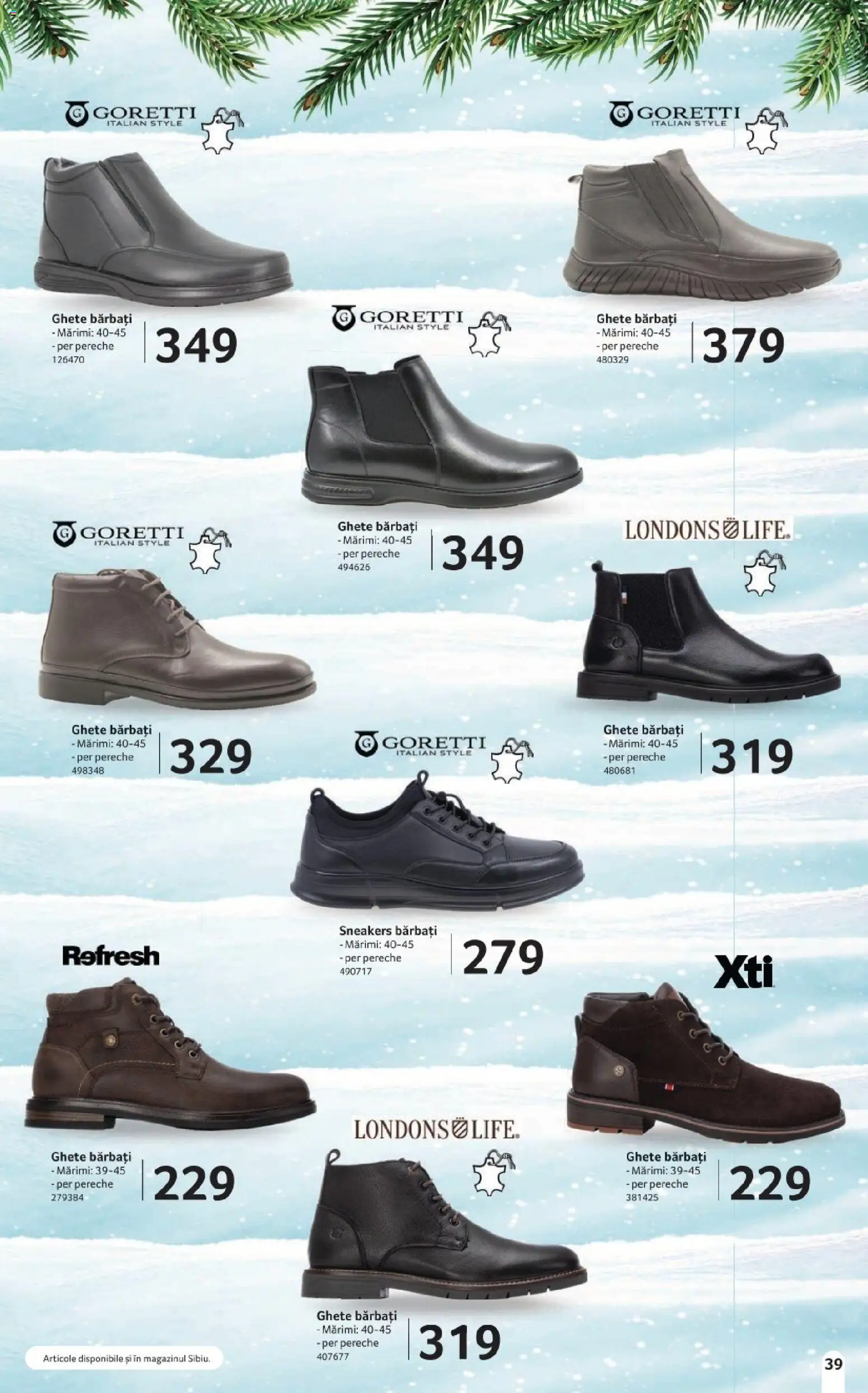 Catalog Selgros 14 Noiembrie - 10 Decembrie 2025 | Pagina 39 | Produse: Delgeç, Ghete