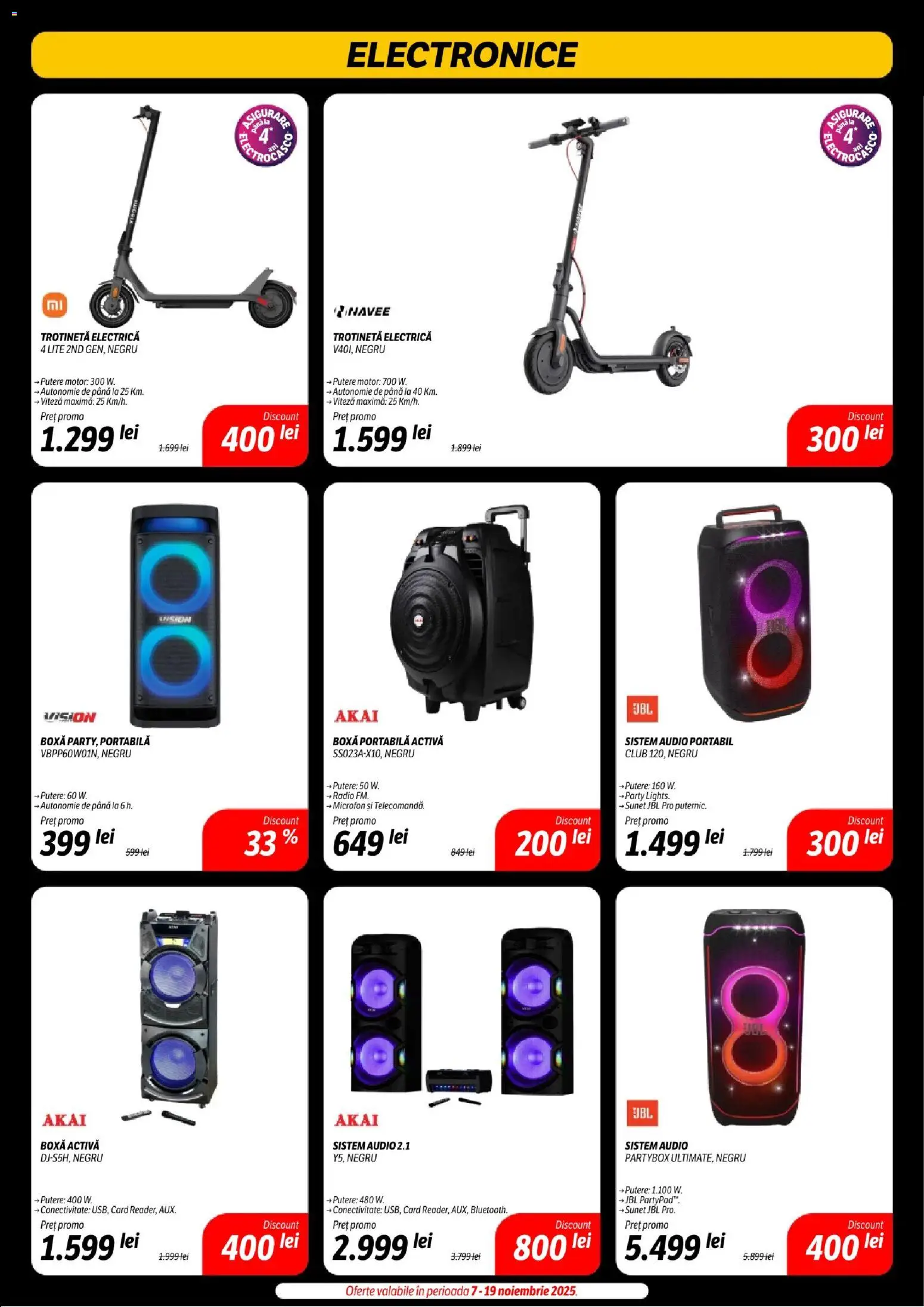 Catalog Flanco 14 - 29 Noiembrie 2025 | Pagina 13 | Produse: Audio, Trotinetă electrică, Microfon, Trotinetă