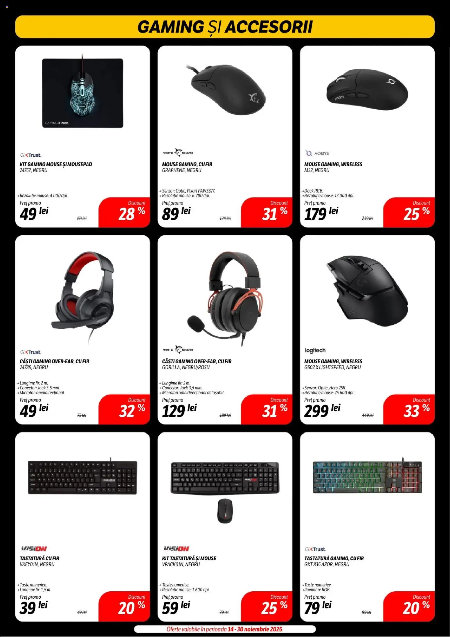 Catalog Flanco 14 - 29 Noiembrie 2025 | Pagina 19 | Produse: Mouse, Tastatură, Căști, Microfon