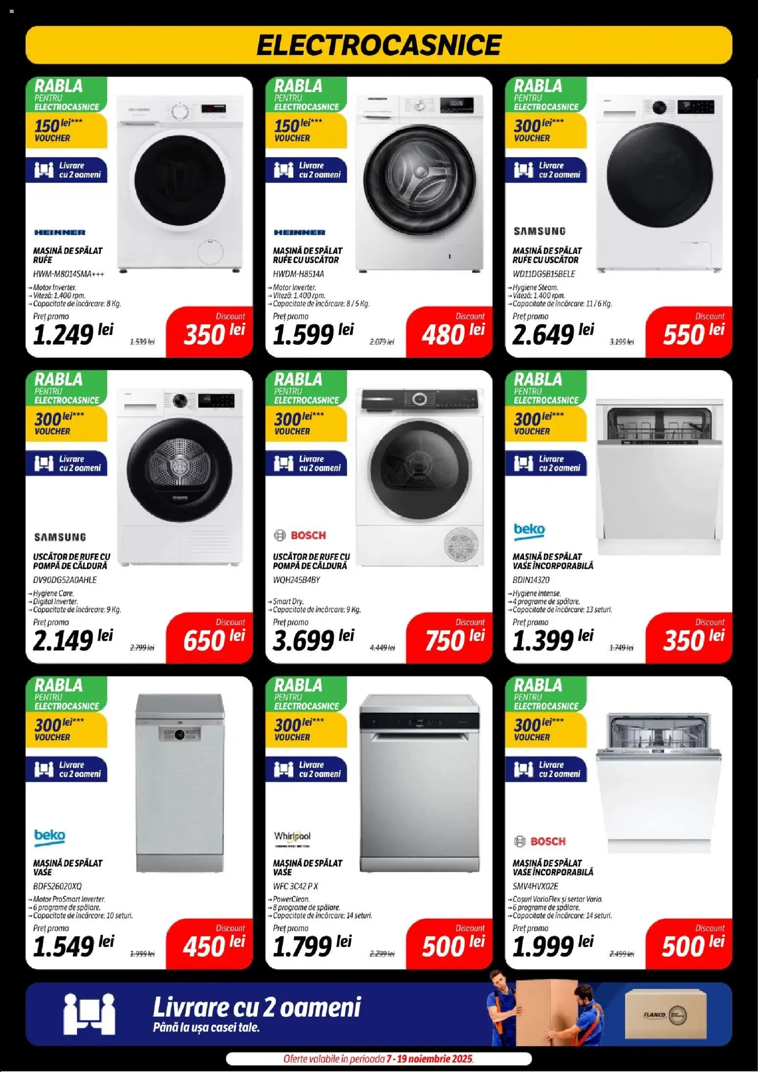 Catalog Flanco 14 - 29 Noiembrie 2025 | Pagina 27 | Produse: Mașină De Spălat, Mașină De Spălat Vase, Uscător rufe, Ușă