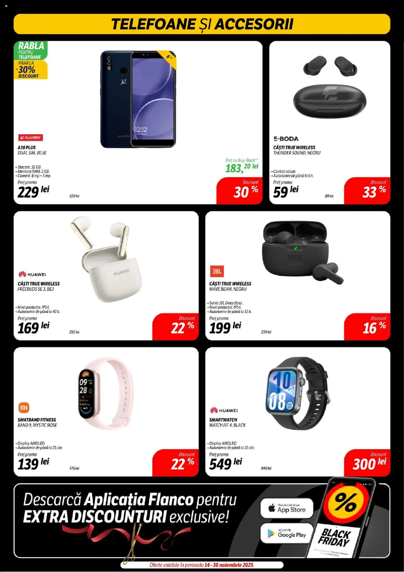 Catalog Flanco 14 - 29 Noiembrie 2025 | Pagina 3 | Produse: Memorie, Căști, Cameră, Smartwatch