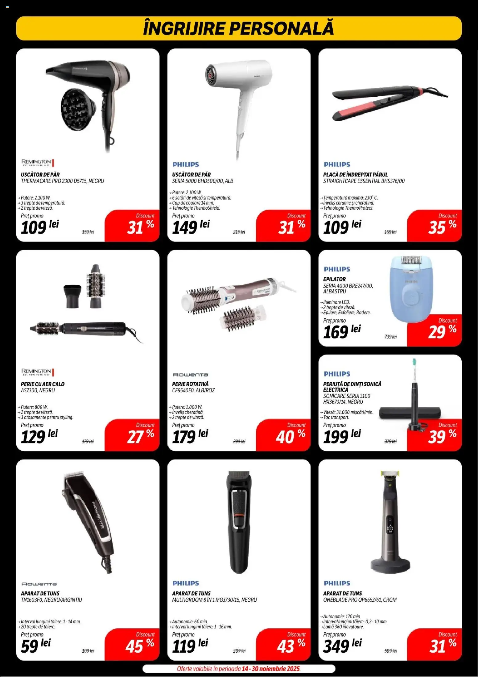 Catalog Flanco 14 - 29 Noiembrie 2025 | Pagina 33 | Produse: Perie rotativă, Uscător, Epilator, Periuță de dinți