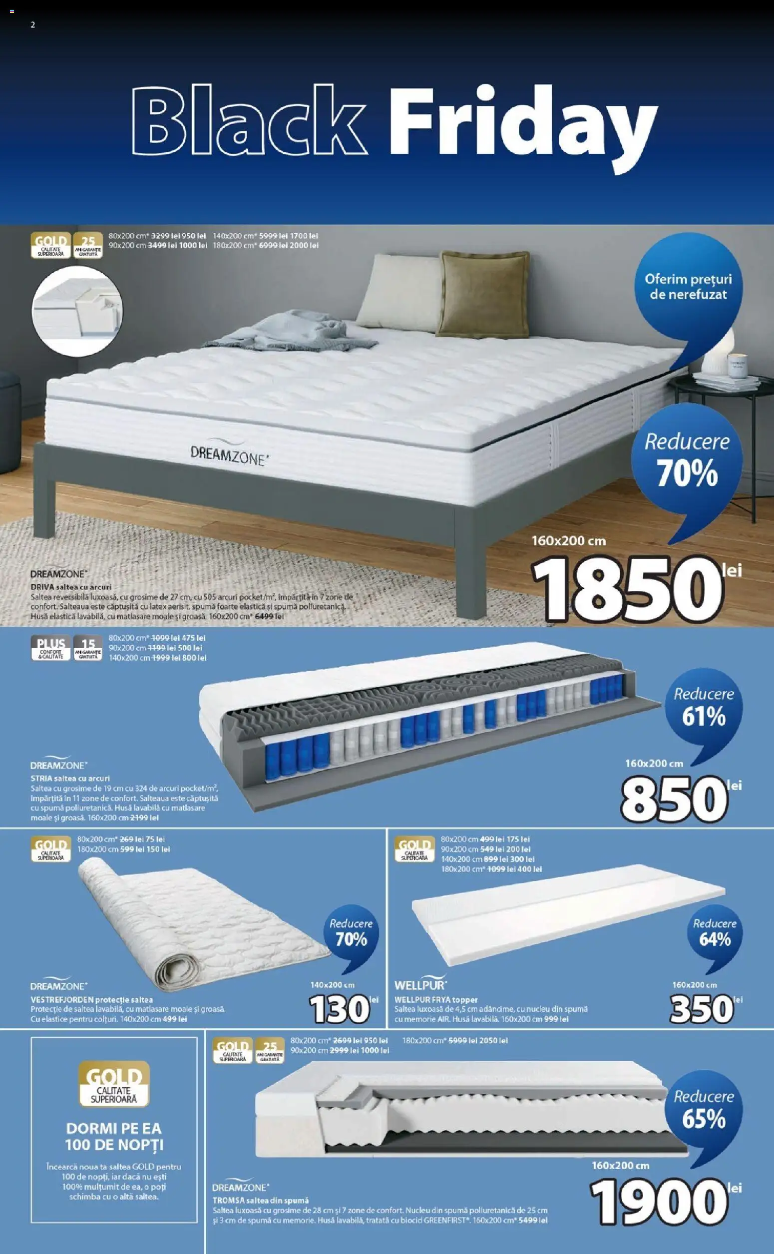 Catalog JYSK 14 - 23 Noiembrie 2025 | Pagina 2 | Produse: Memorie, Saltea, Topper, Türk kahvesi öğütme değirmeni