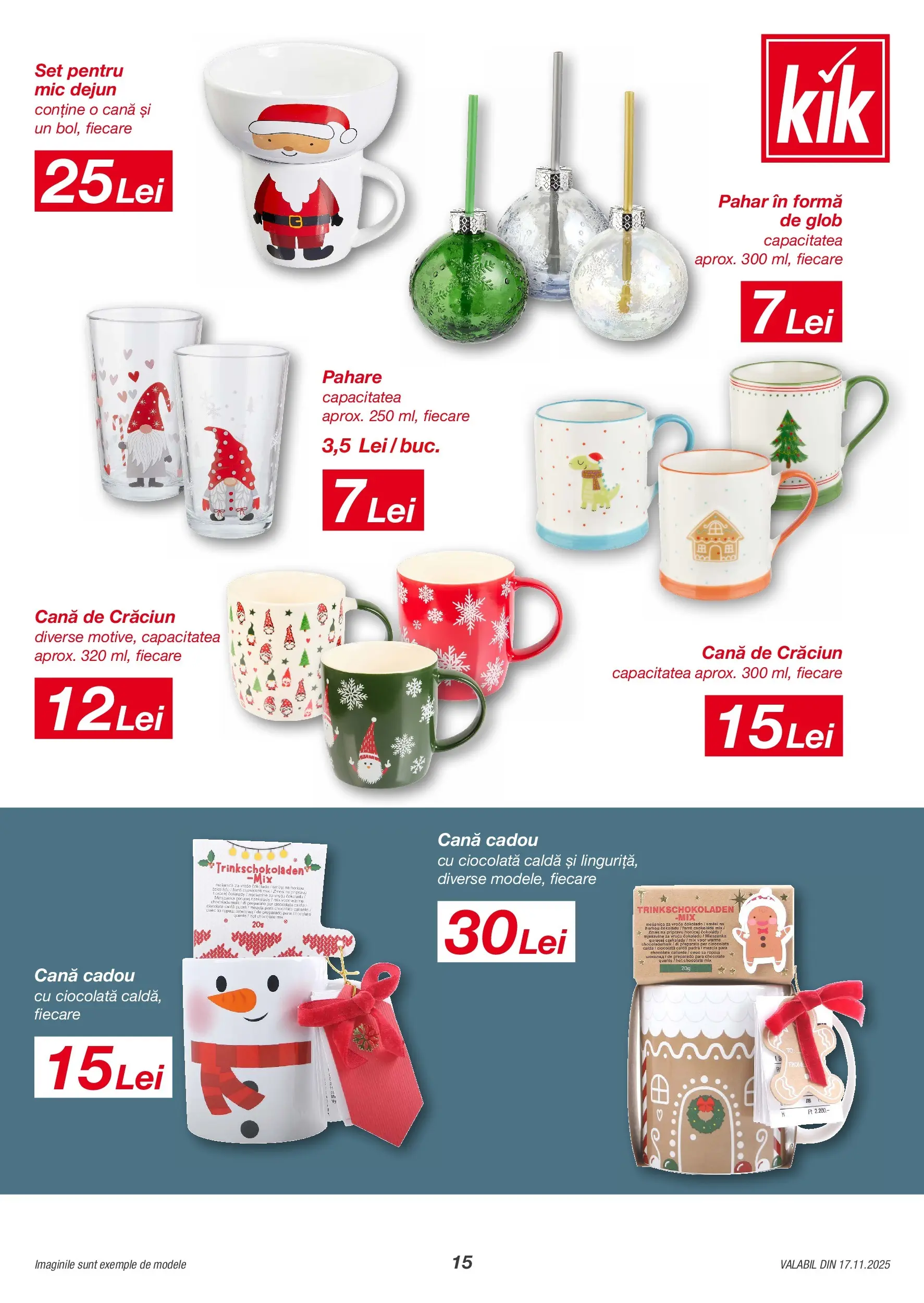 Catalog Kik 17 - 29 Noiembrie 2025 | Pagina 15 | Produse: Pară, Pahare, Pudră, Ciocolată