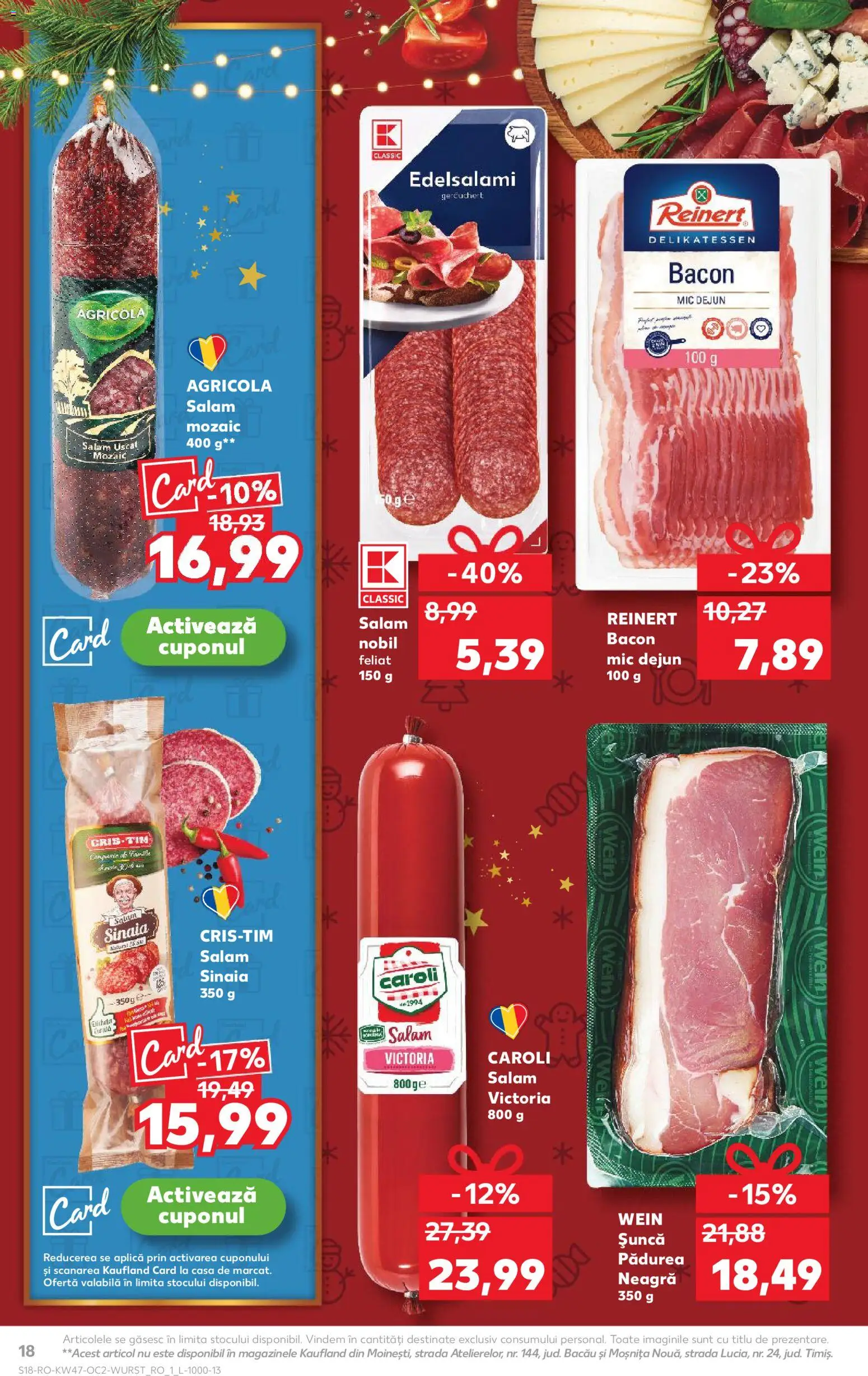 Catalog Kaufland 19 - 24 Noiembrie 2025 | Pagina 18 | Produse: Bacon, Salam, Șuncă