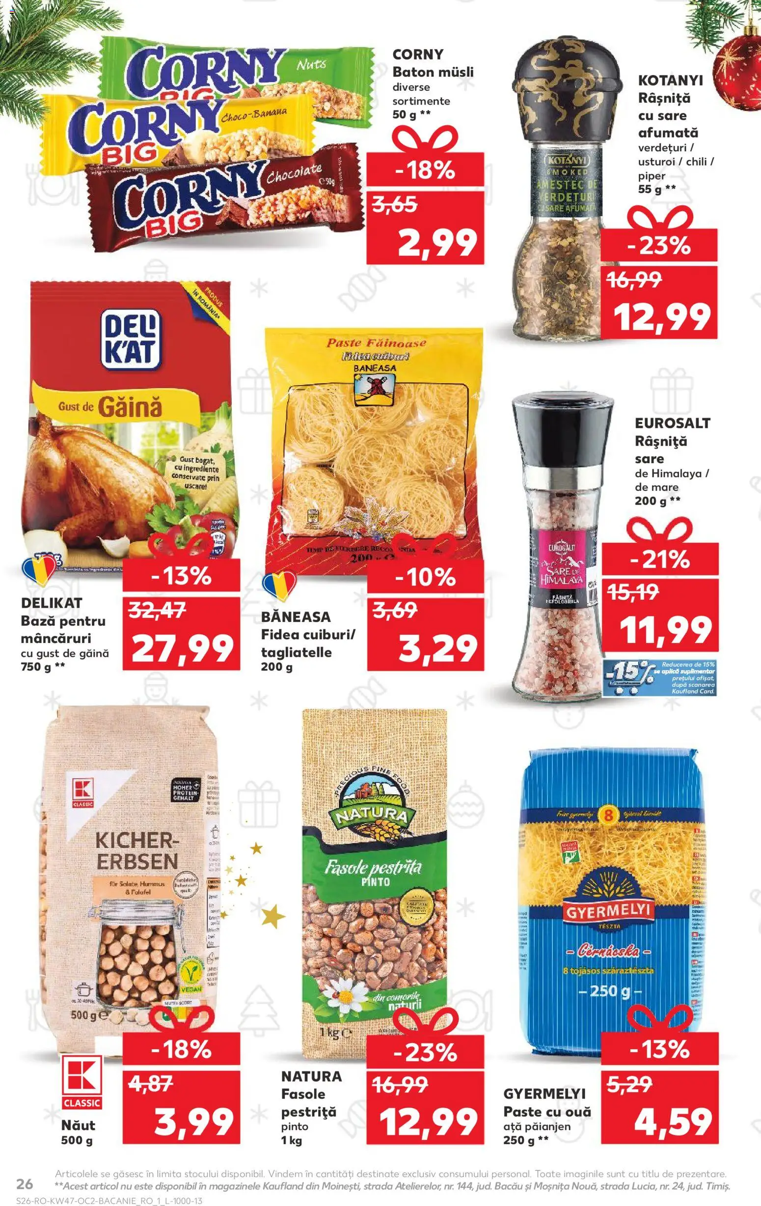 Catalog Kaufland 19 - 24 Noiembrie 2025 | Pagina 26 | Produse: Ouă, Noodles, Paste, Usturoi