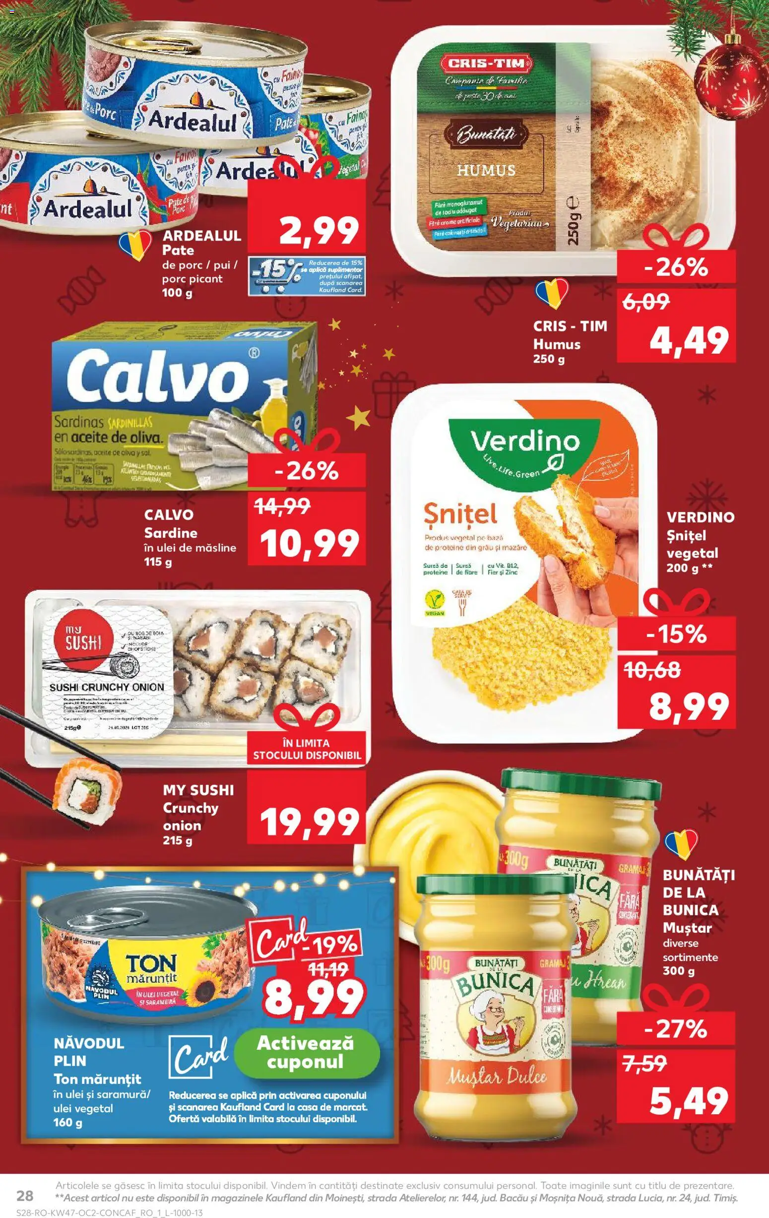 Catalog Kaufland 19 - 24 Noiembrie 2025 | Pagina 28 | Produse: Masaüstü kılıfı, Măsline, Ulei, Humus