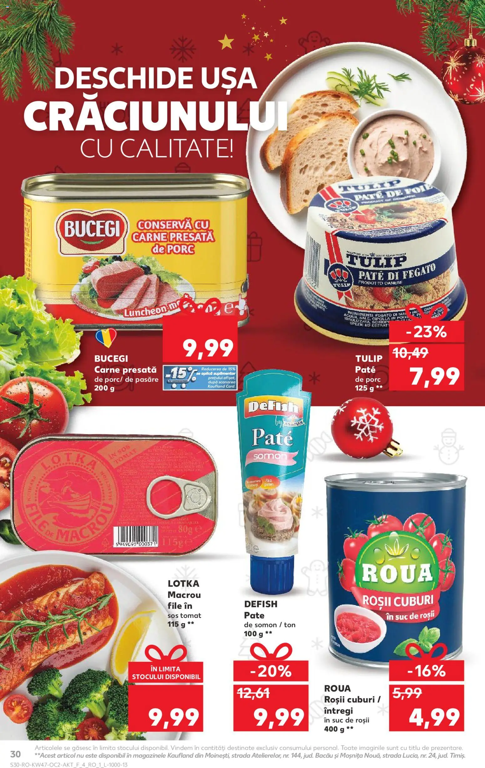 Catalog Kaufland 19 - 24 Noiembrie 2025 | Pagina 30 | Produse: Pate, Suc, Ușă, Sos