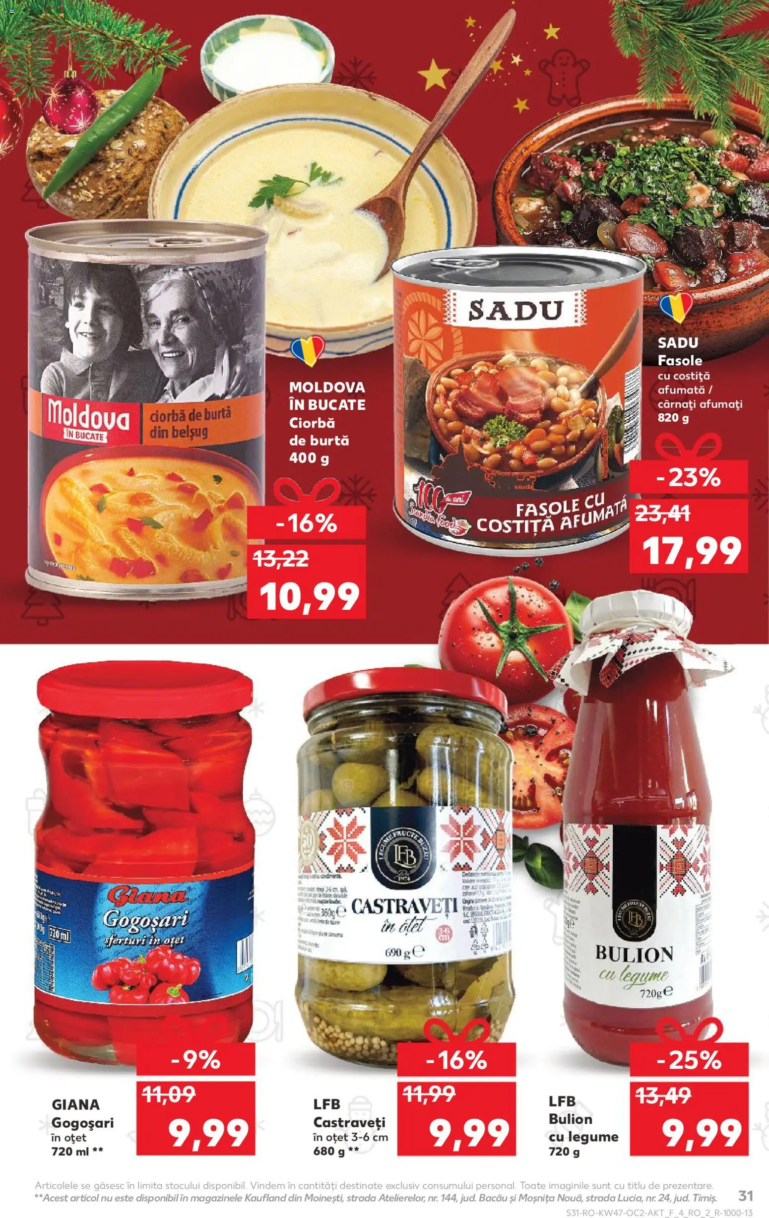 Catalog Kaufland 19 - 24 Noiembrie 2025 | Pagina 31 | Produse: Oțet, Castraveți, Legume, Cârnați