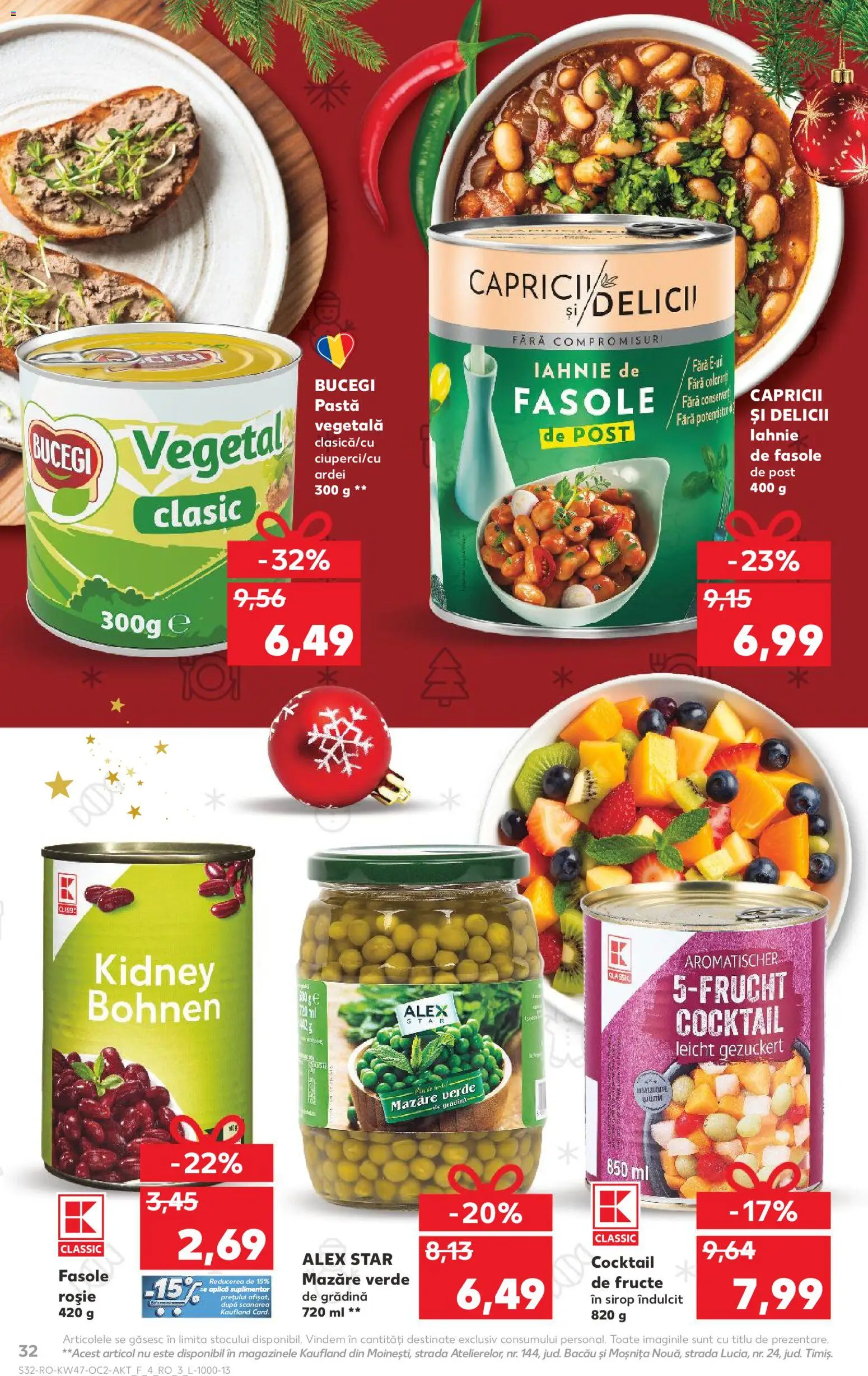 Catalog Kaufland 19 - 24 Noiembrie 2025 | Pagina 32 | Produse: Mazăre, Ardei, Cocktail, Fructe